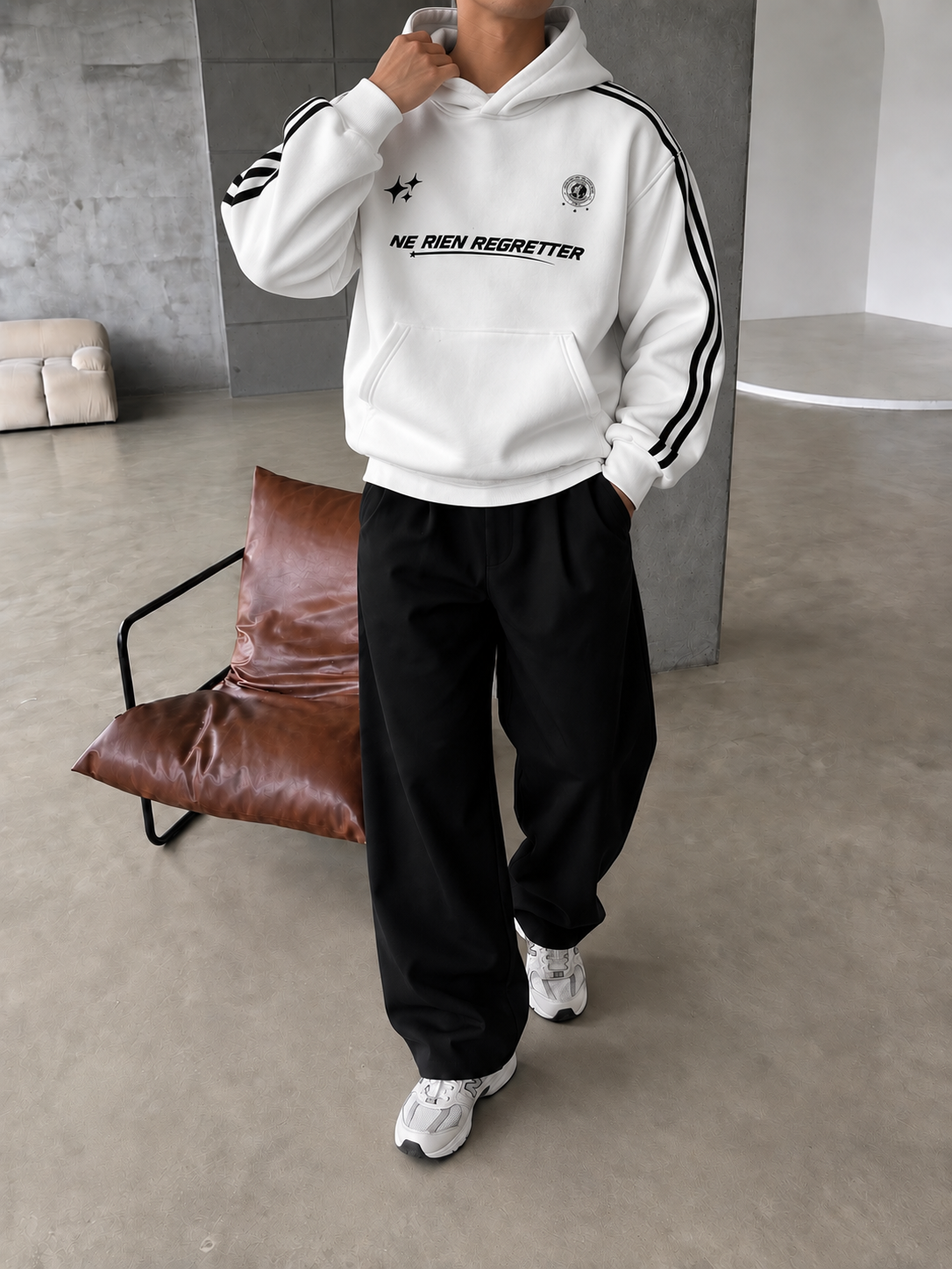 Şeritli Regretter SWeatshirt 