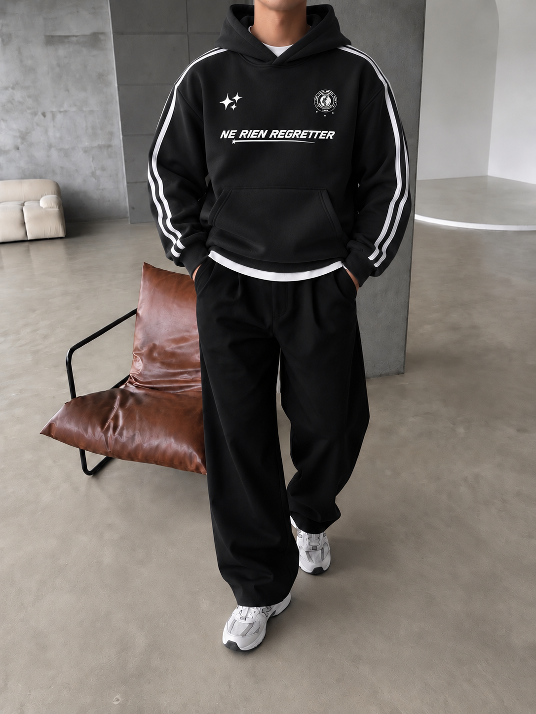 Şeritli Regretter SWeatshirt 