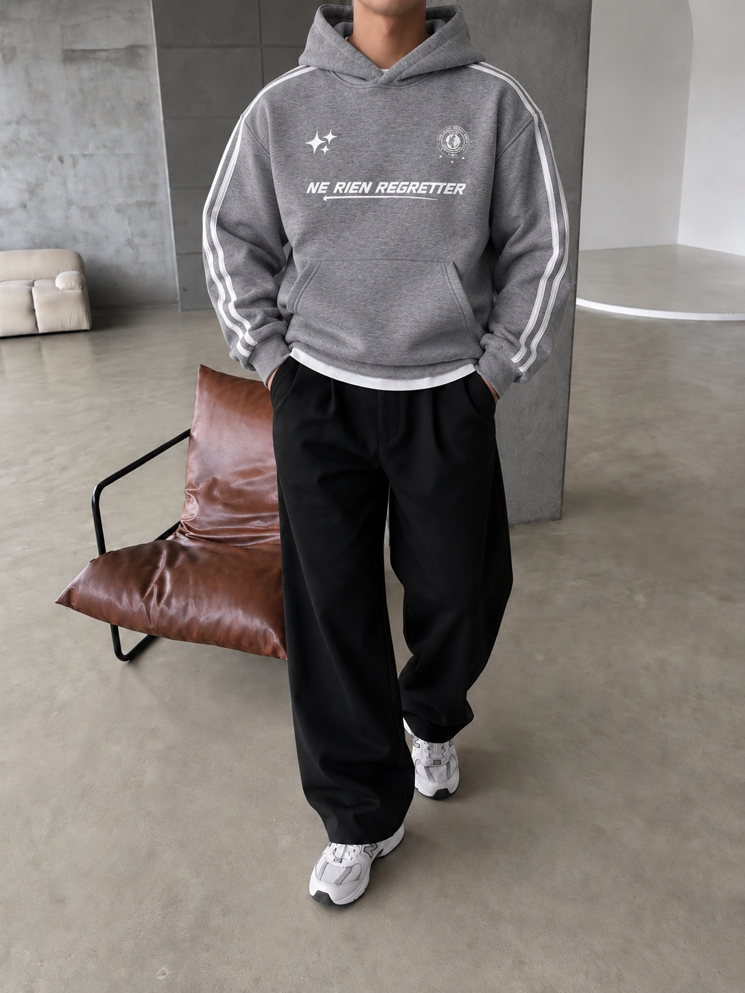 Şeritli Regretter SWeatshirt 