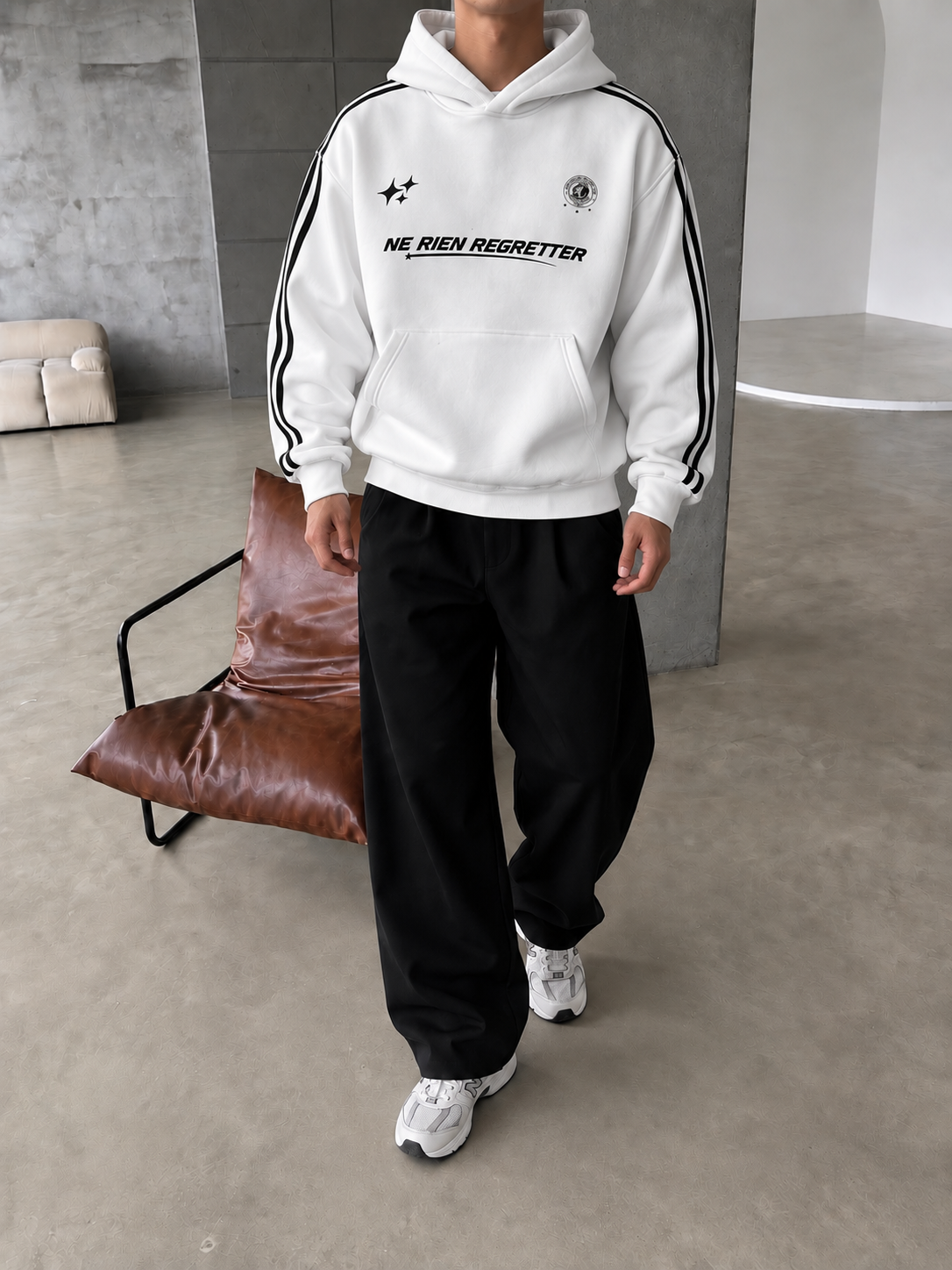Şeritli Regretter SWeatshirt 