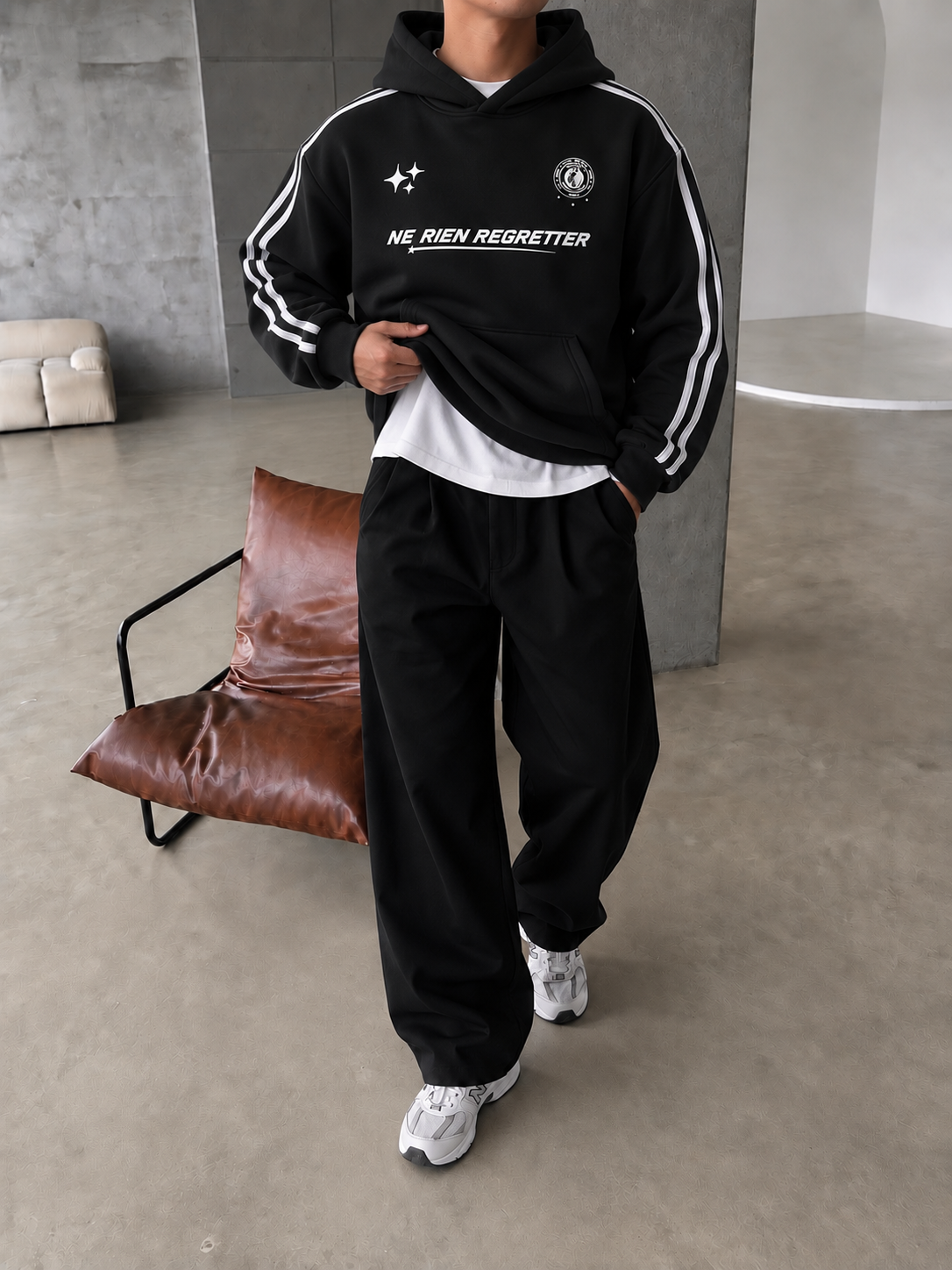 Şeritli Regretter SWeatshirt 