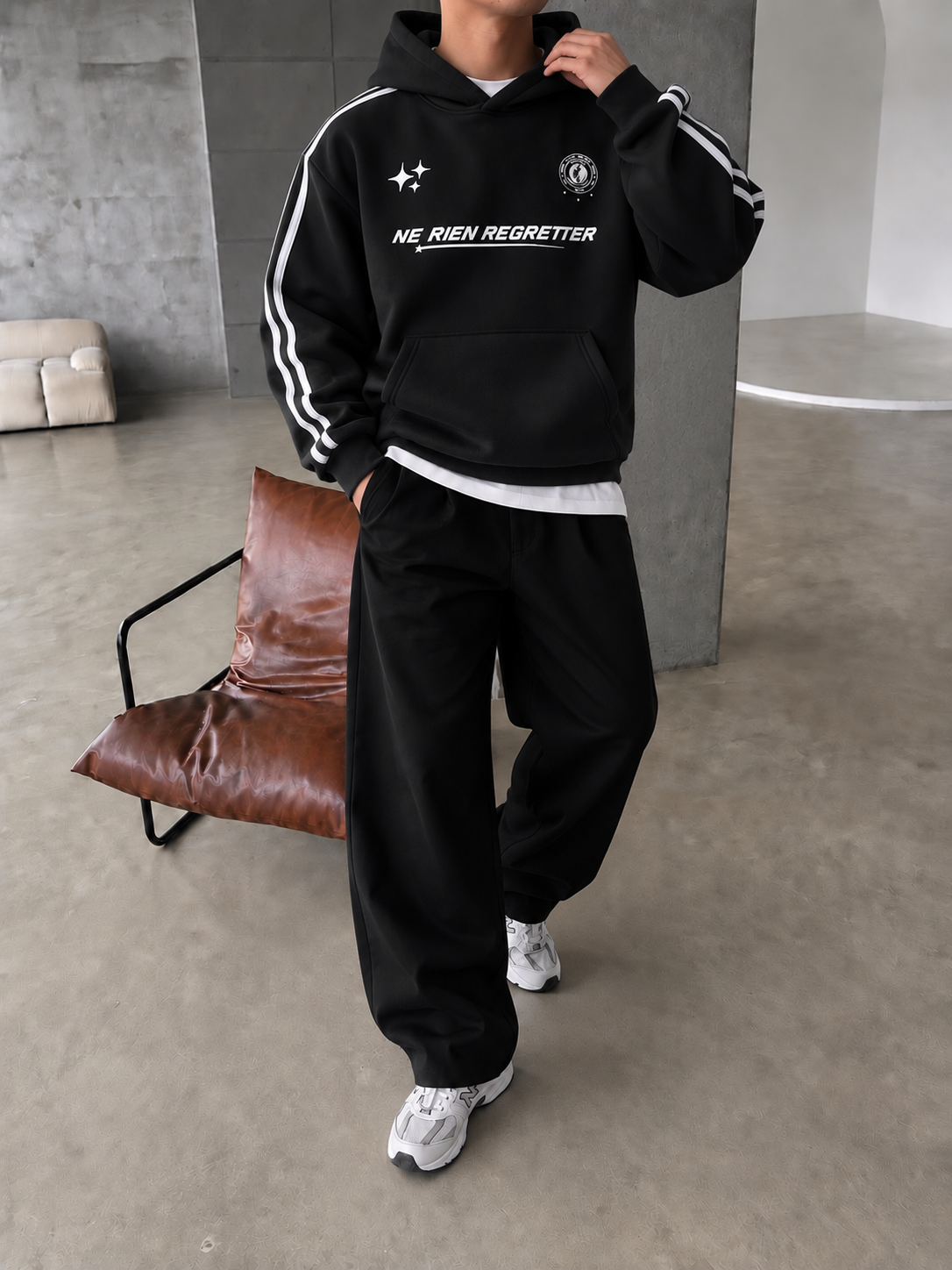 Şeritli Regretter SWeatshirt 
