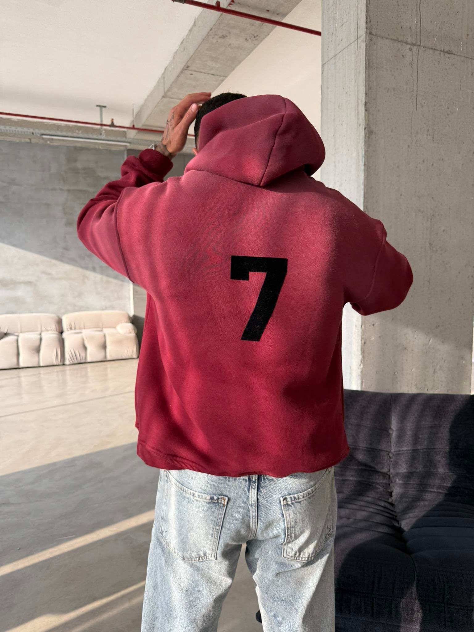 Seven 7 Spreyli Premium Sweat - Bordo