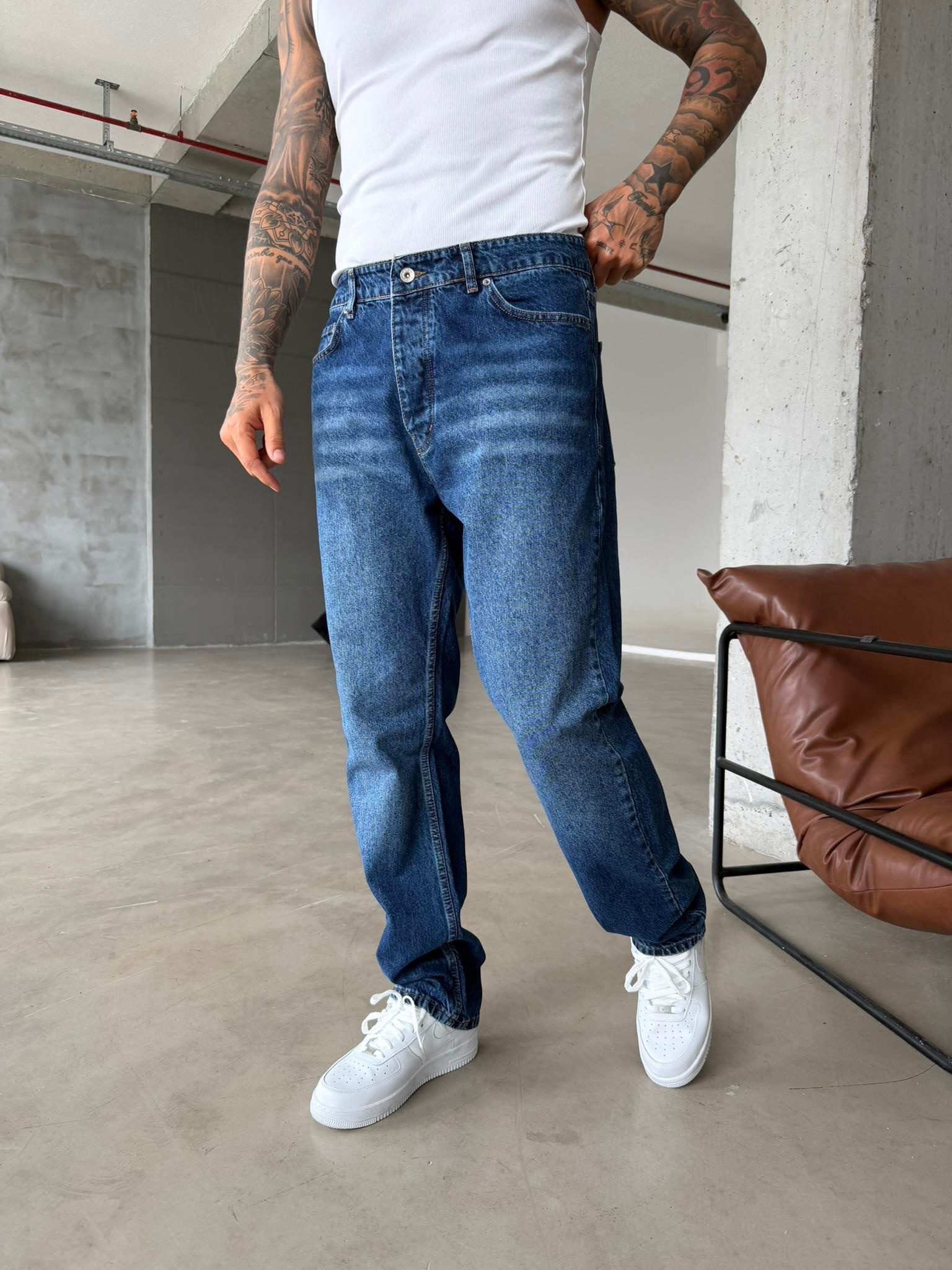 Soft Touch Baggy Pantolon - Lacivert