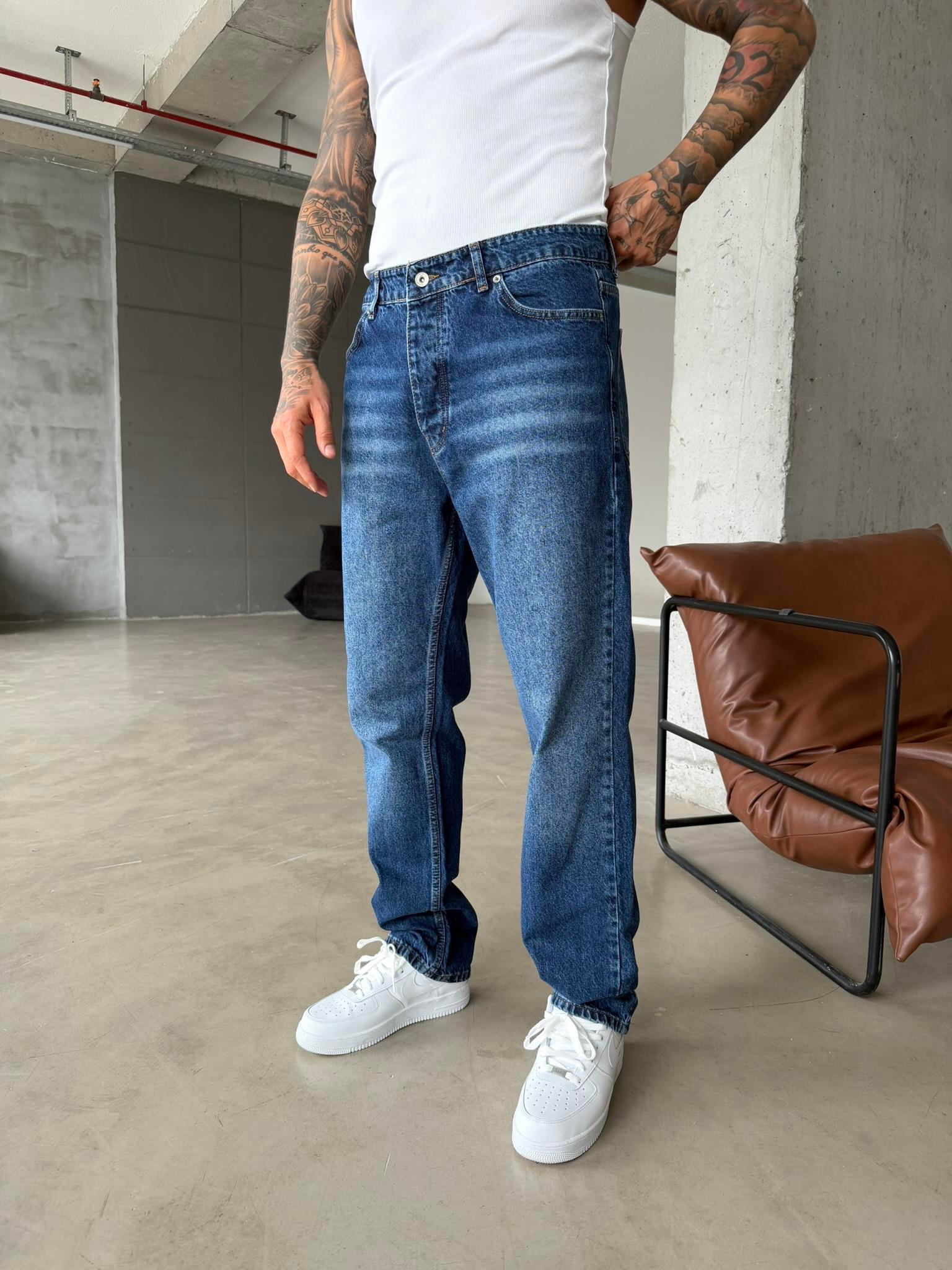 Soft Touch Baggy Pantolon - Lacivert