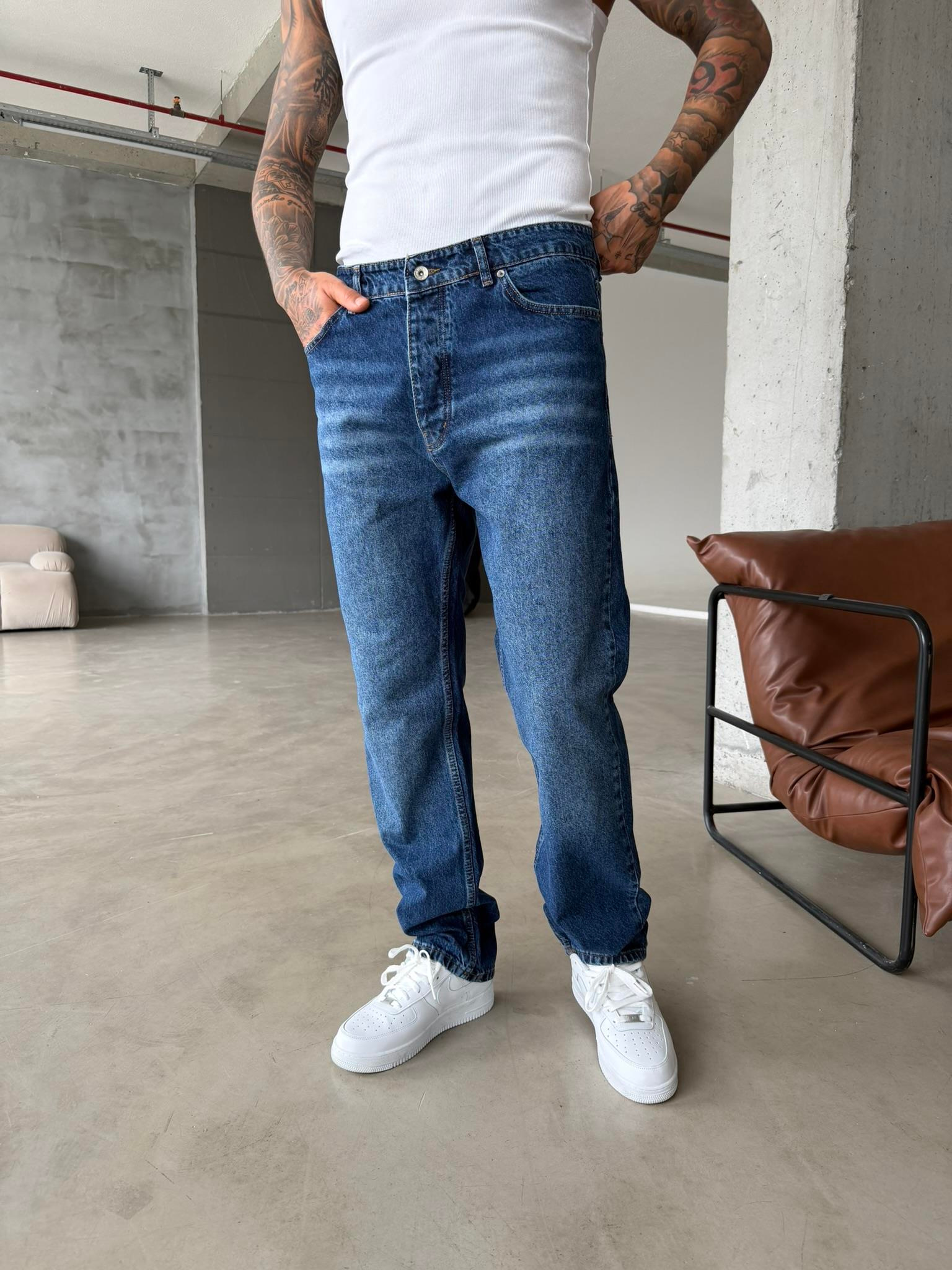 Soft Touch Baggy Pantolon - Lacivert