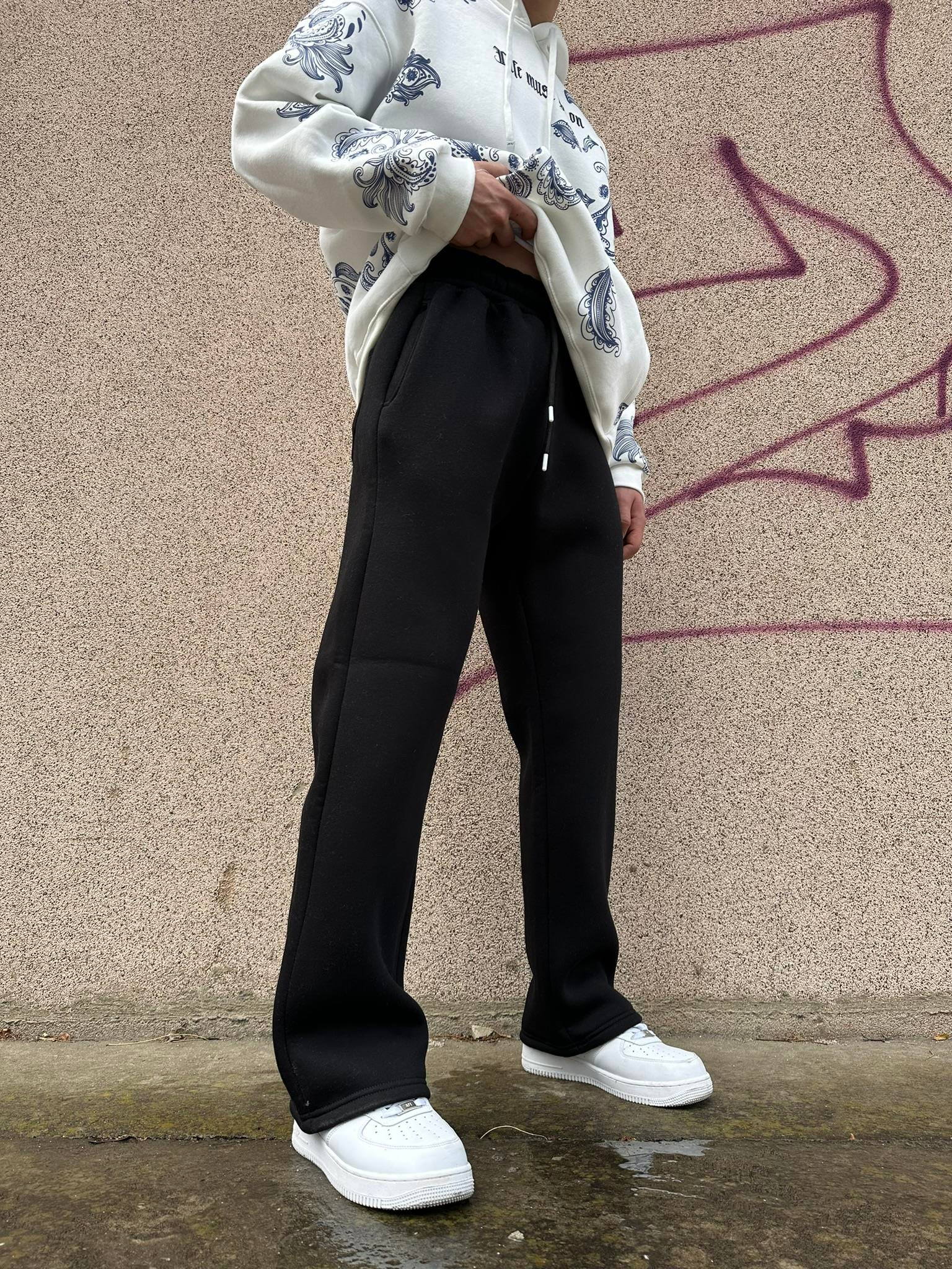 Sport Club Baggy Eşofman - Siyah