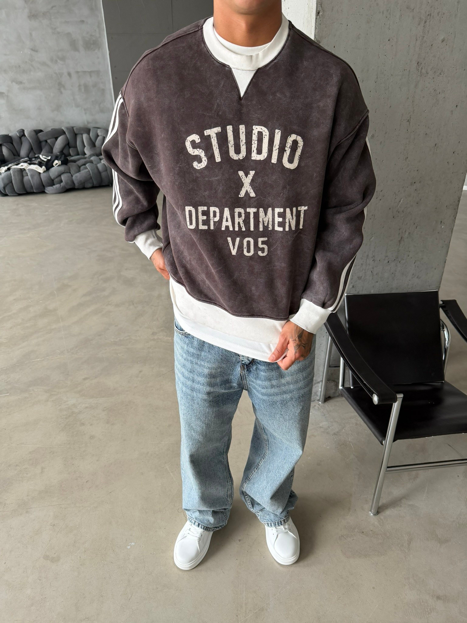 Studio Department Acid Yıkama Sweat