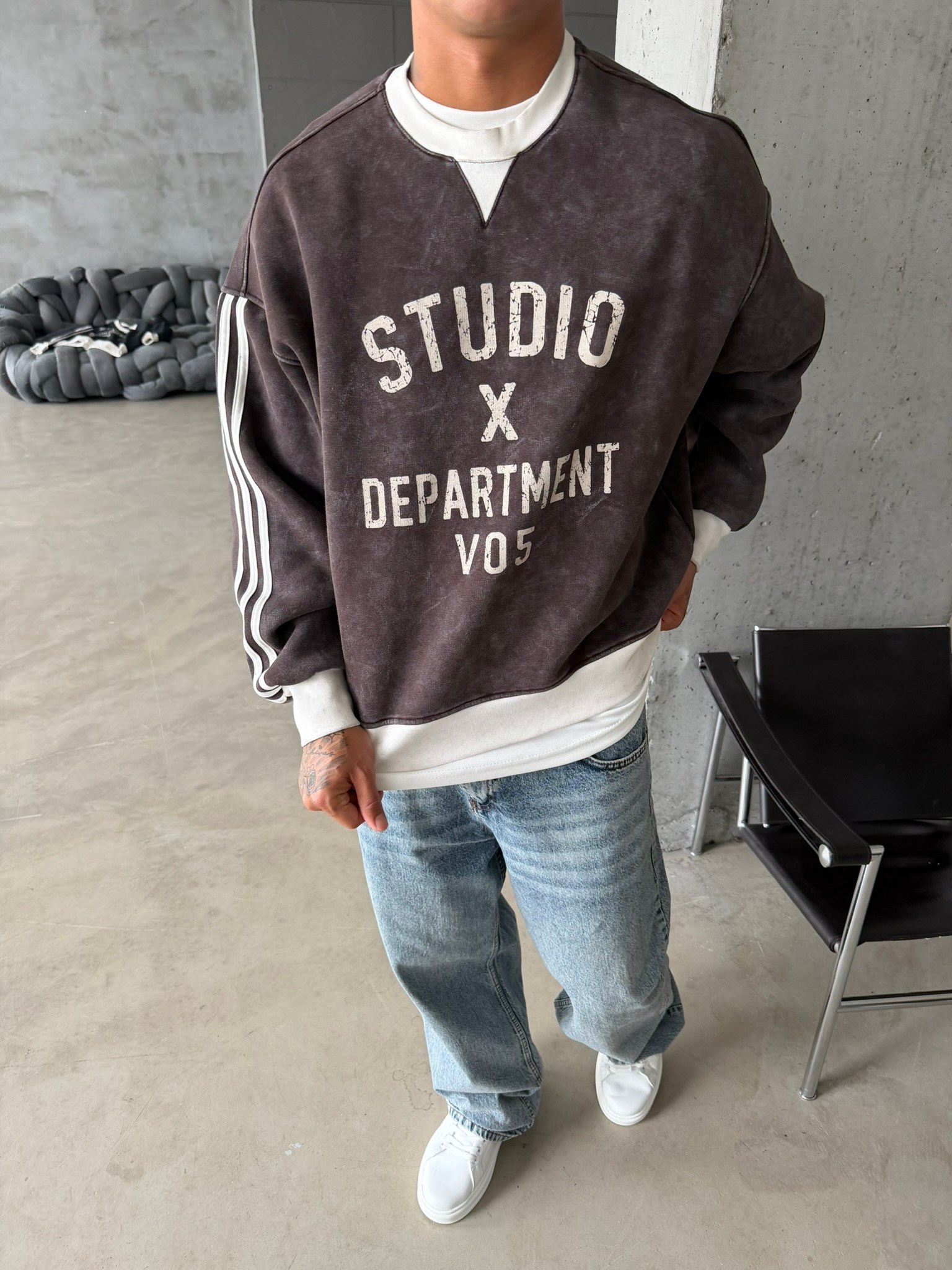 Studio Department Acid Yıkama Sweat