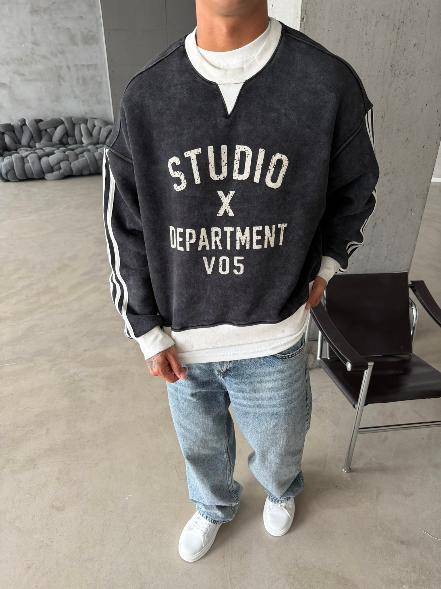 Studio Department Acid Yıkama Sweat