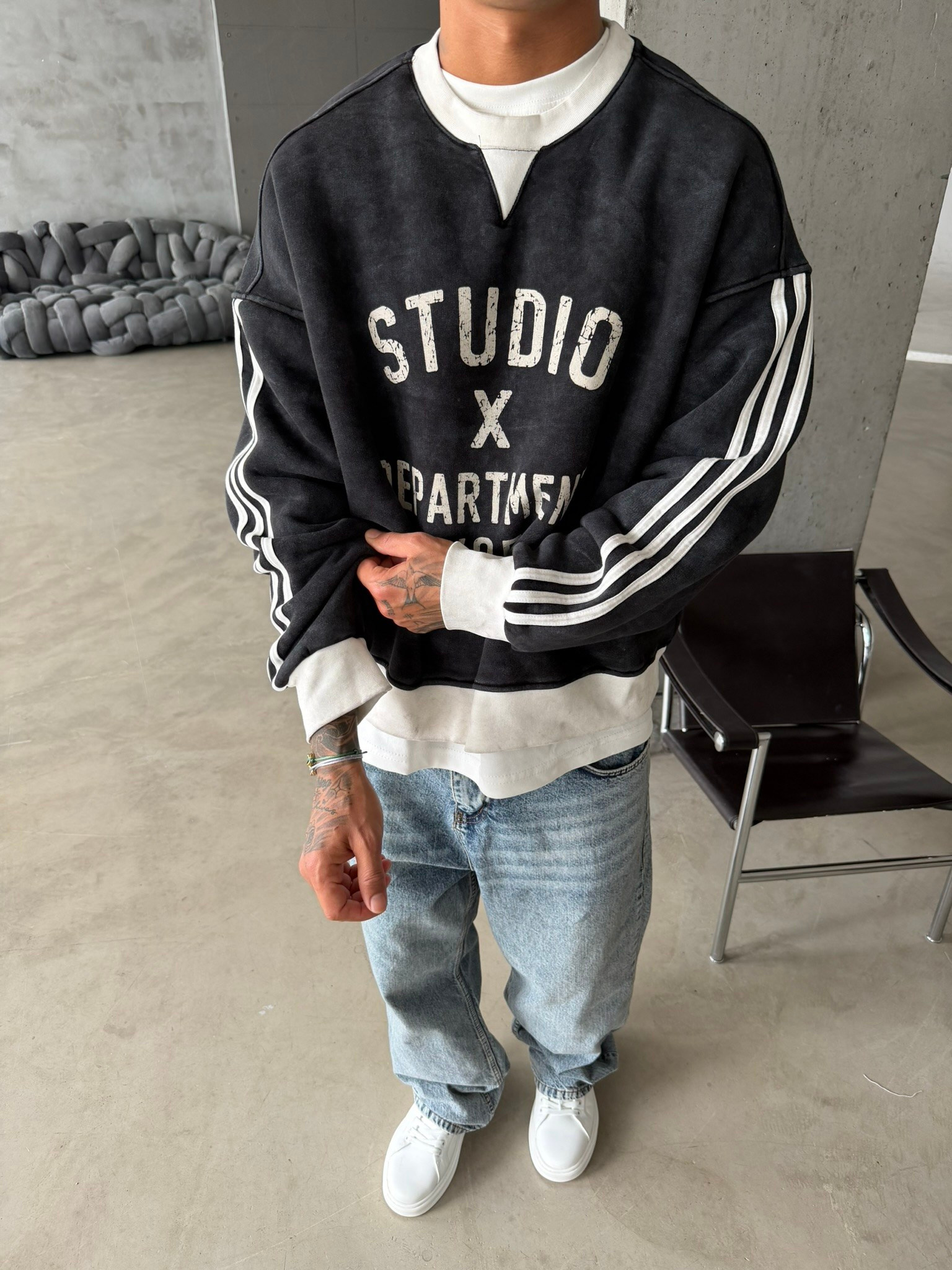 Studio Department Acid Yıkama Sweat