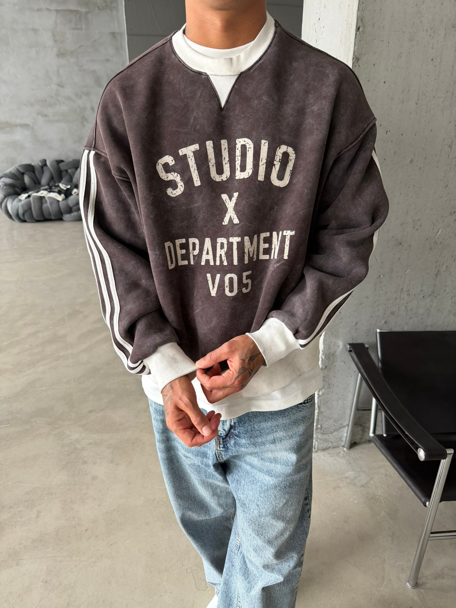 Studio Department Acid Yıkama Sweat