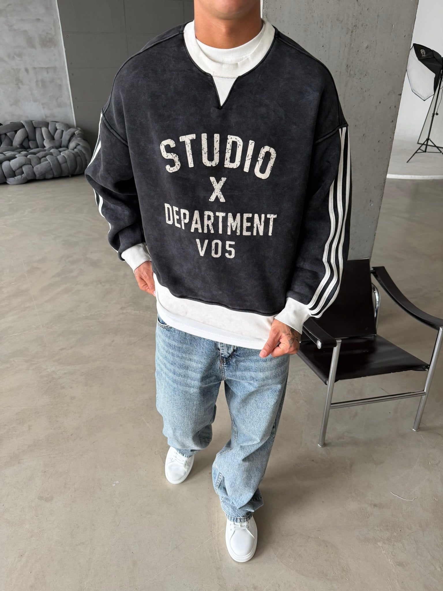 Studio Department Acid Yıkama Sweat