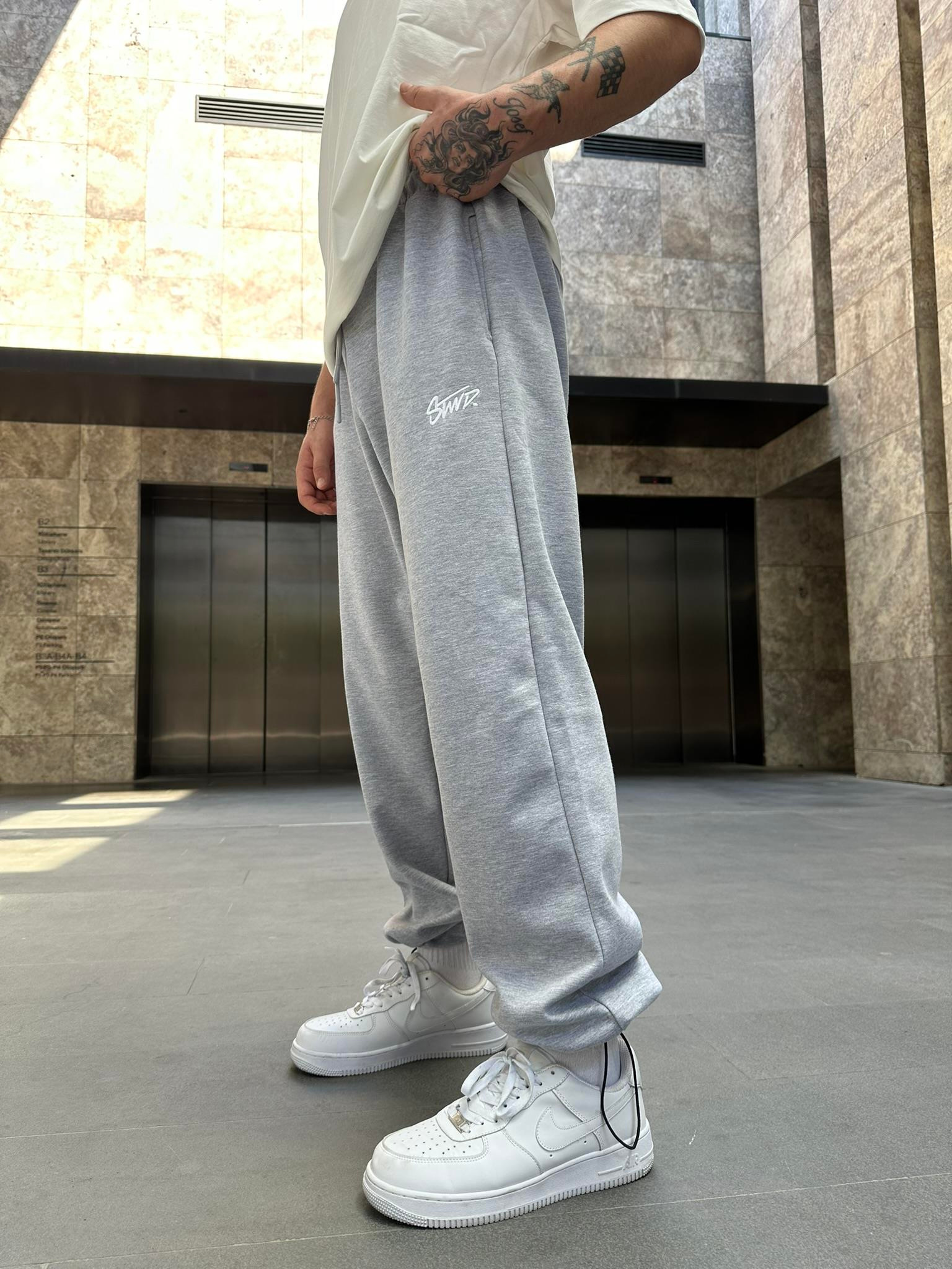 Stwd Baggy Stoper Paça Eşofman Altı - Gri