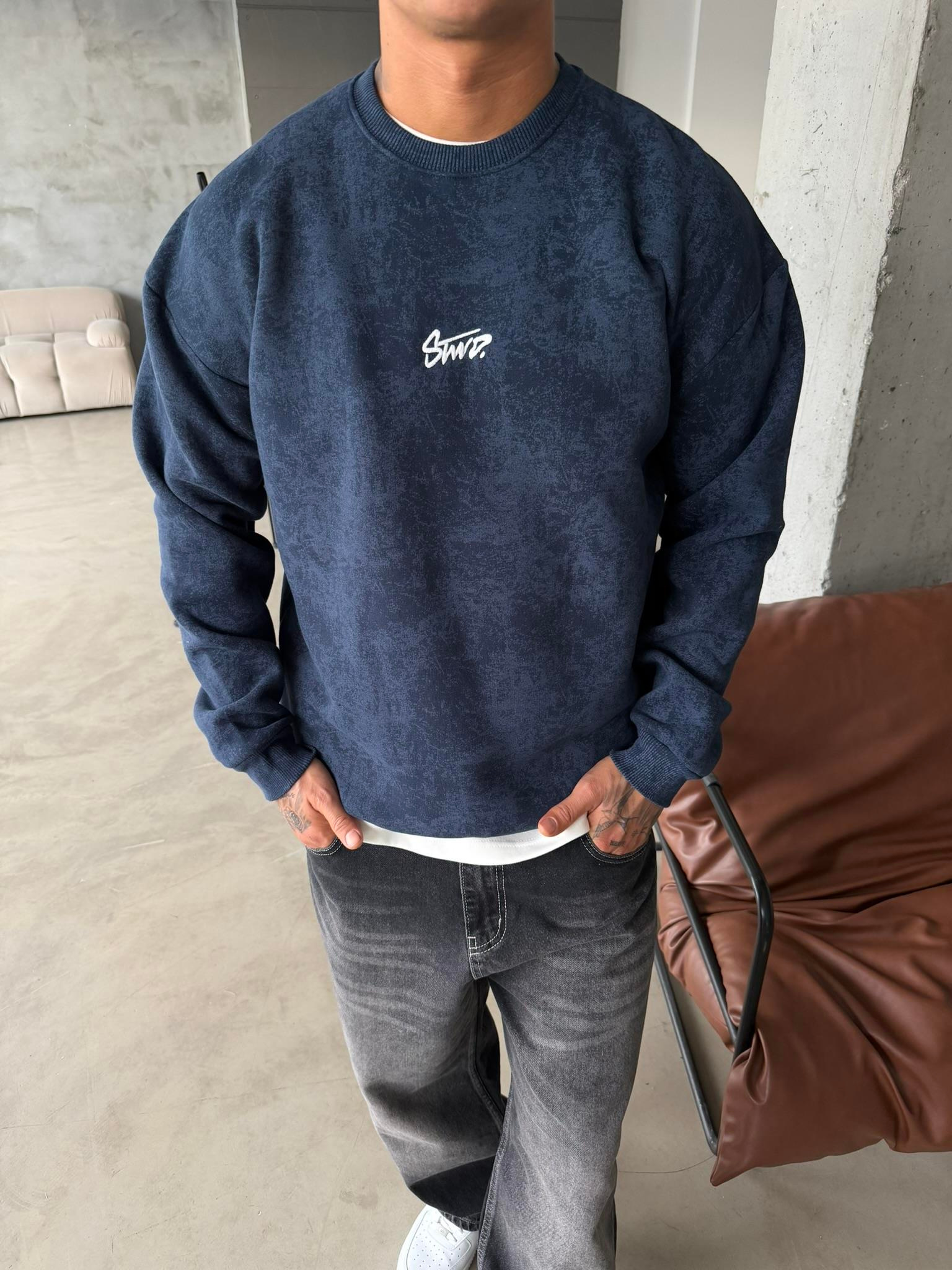 SW Preimum Acid Sweat - İndigo