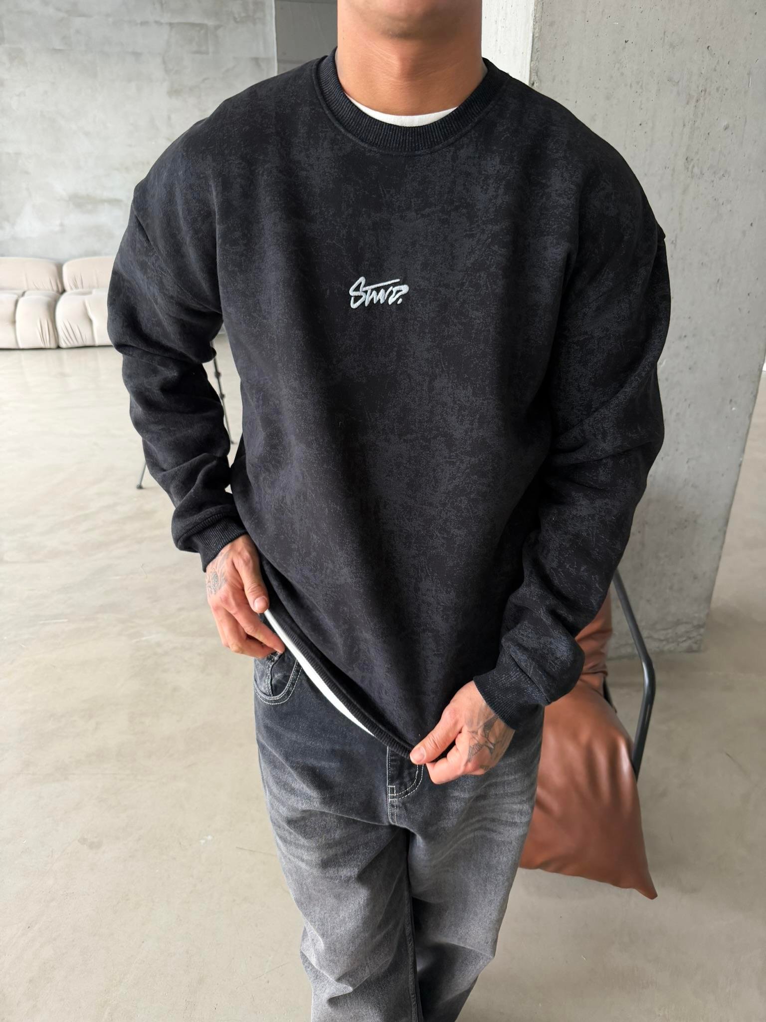 SW Preimum Acid Sweat - Siyah