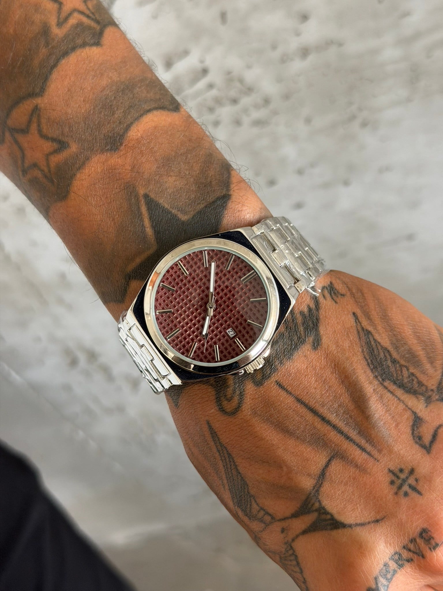 TimeLux Watch Erkek Kol Saati - Bordo