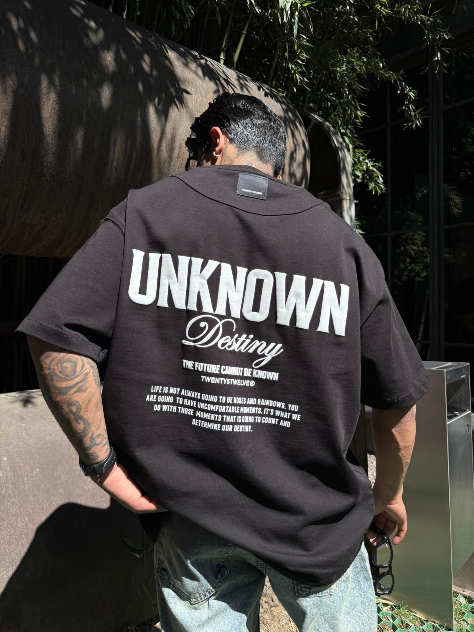 UNKOWN Destiny Oversize T-Shirt - Siyah