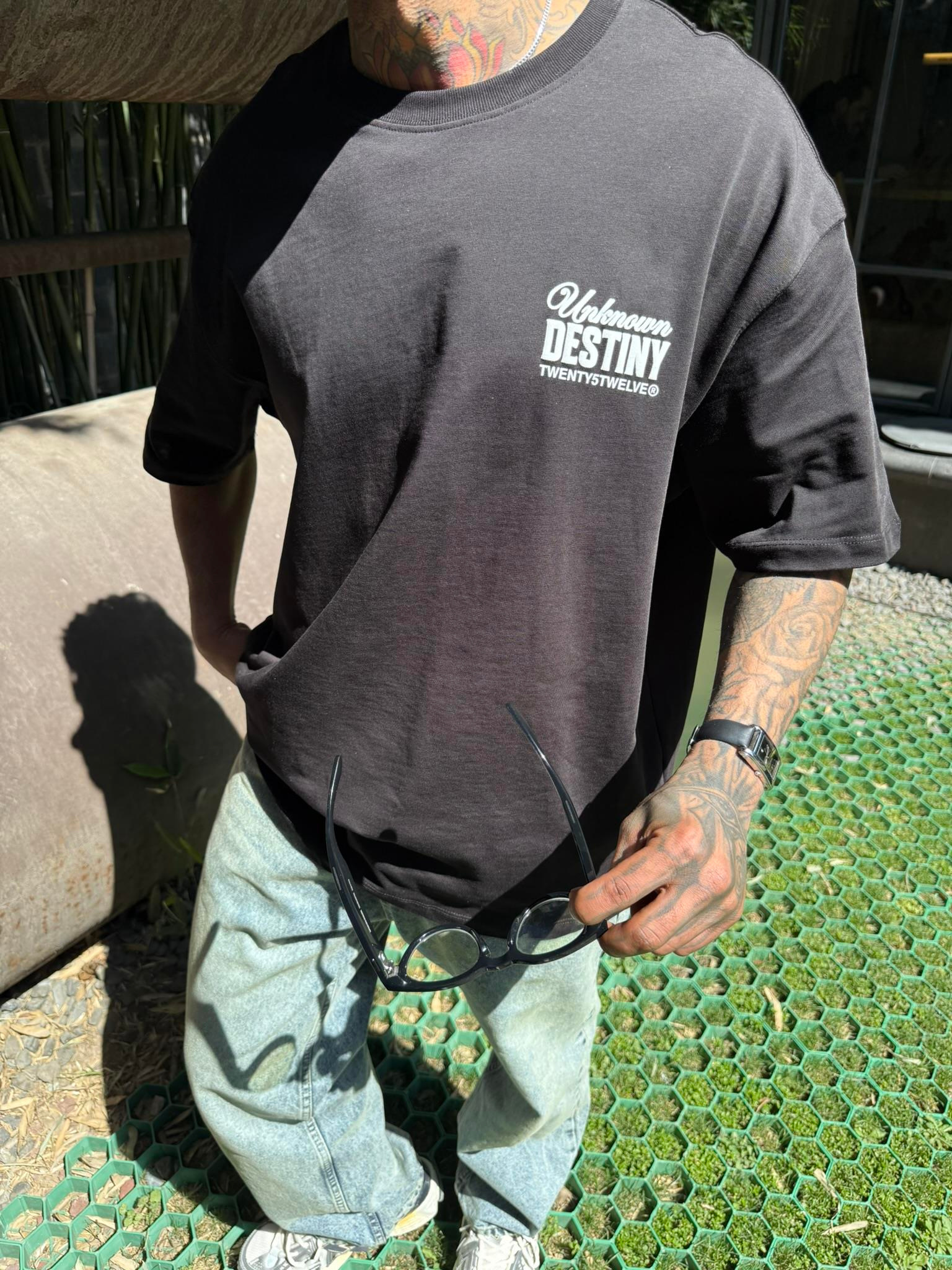 UNKOWN Destiny Oversize T-Shirt - Siyah