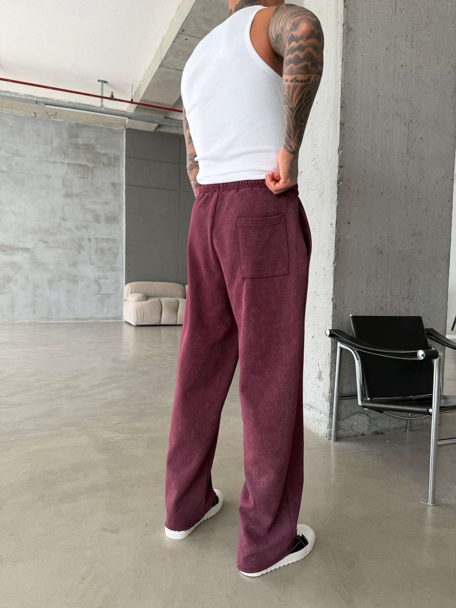 Urban Legacy 08 Premium Baggy Eşofman Altı - Bordo