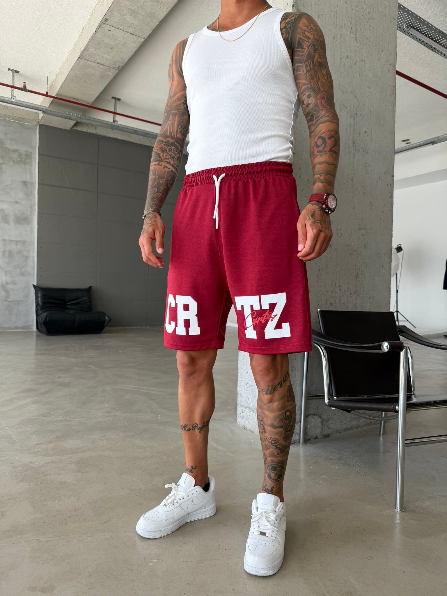 Varsity Shorts - Bordo