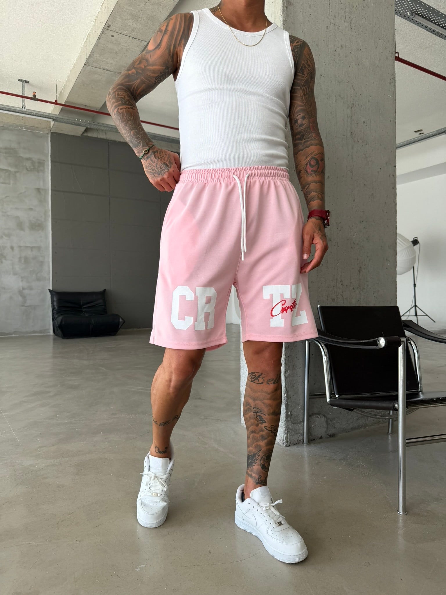 Varsity Shorts - Pembe