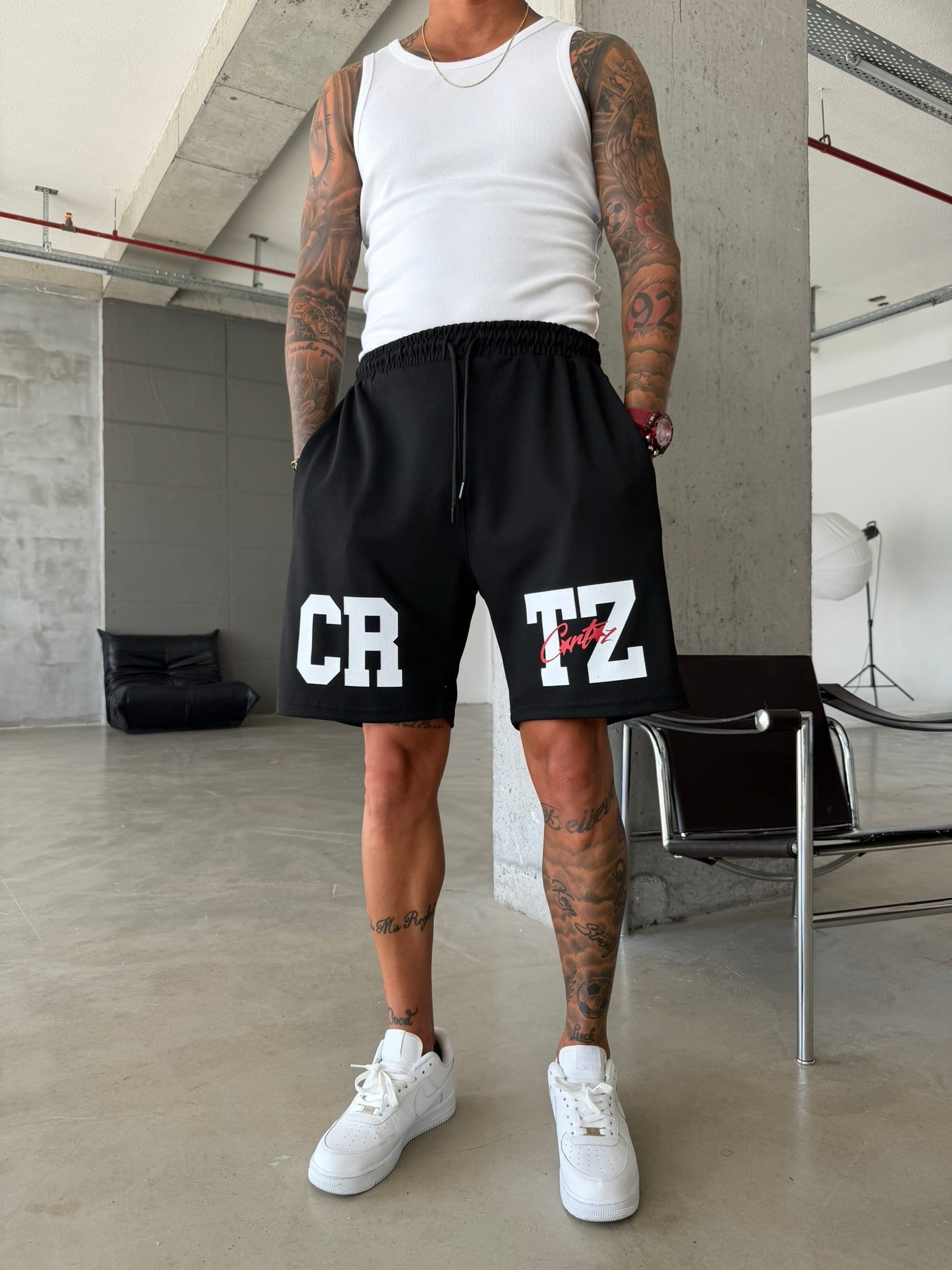 Varsity Shorts - Siyah