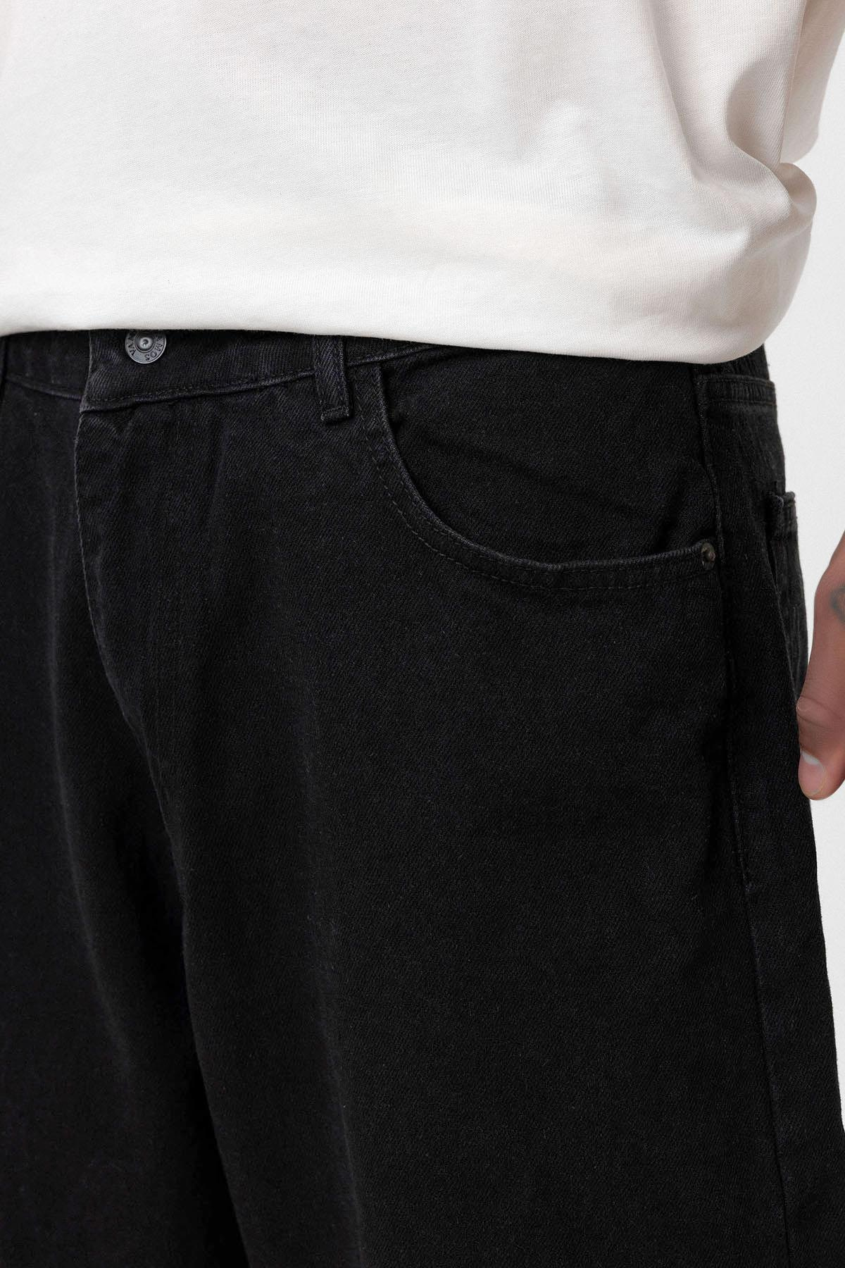 VMS Düz Basic Baggy Pantolon - Siyah