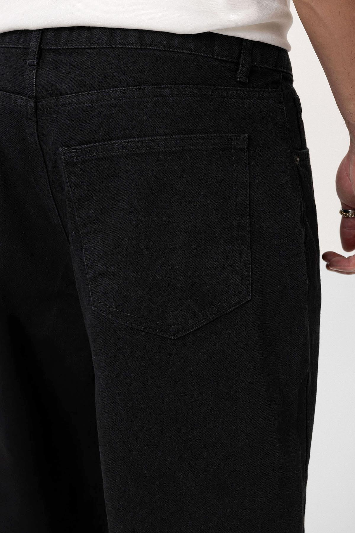 VMS Düz Basic Baggy Pantolon - Siyah