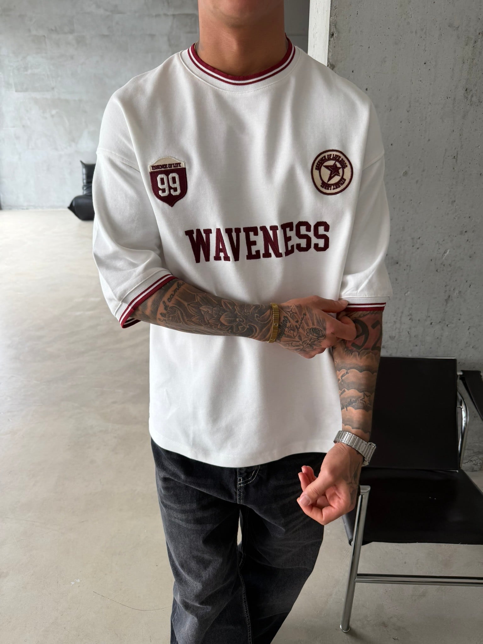 Waveness 99 Prime Basic T-Shirt - Beyaz
