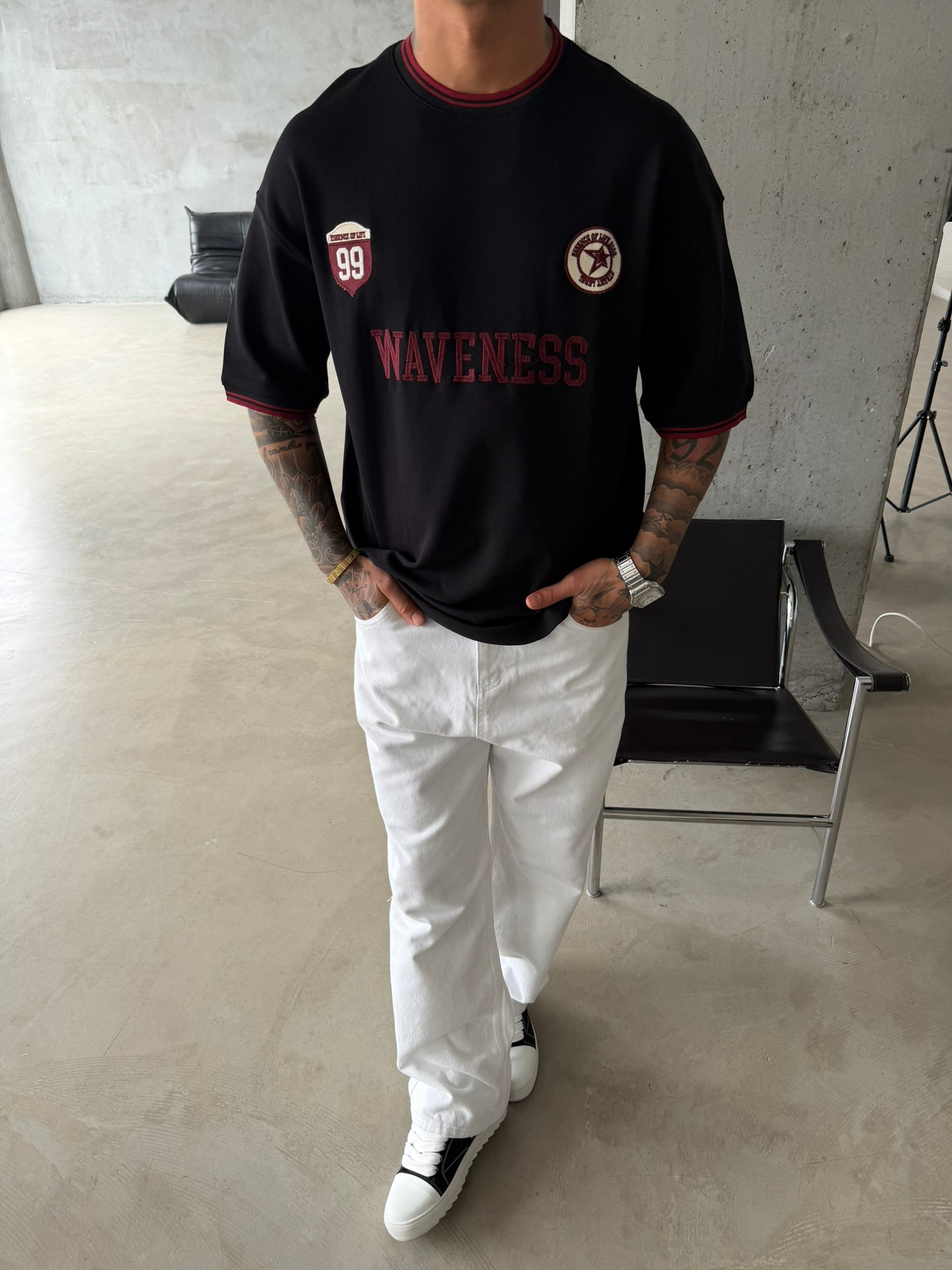 Waveness 99 Prime Basic T-Shirt - Siyah