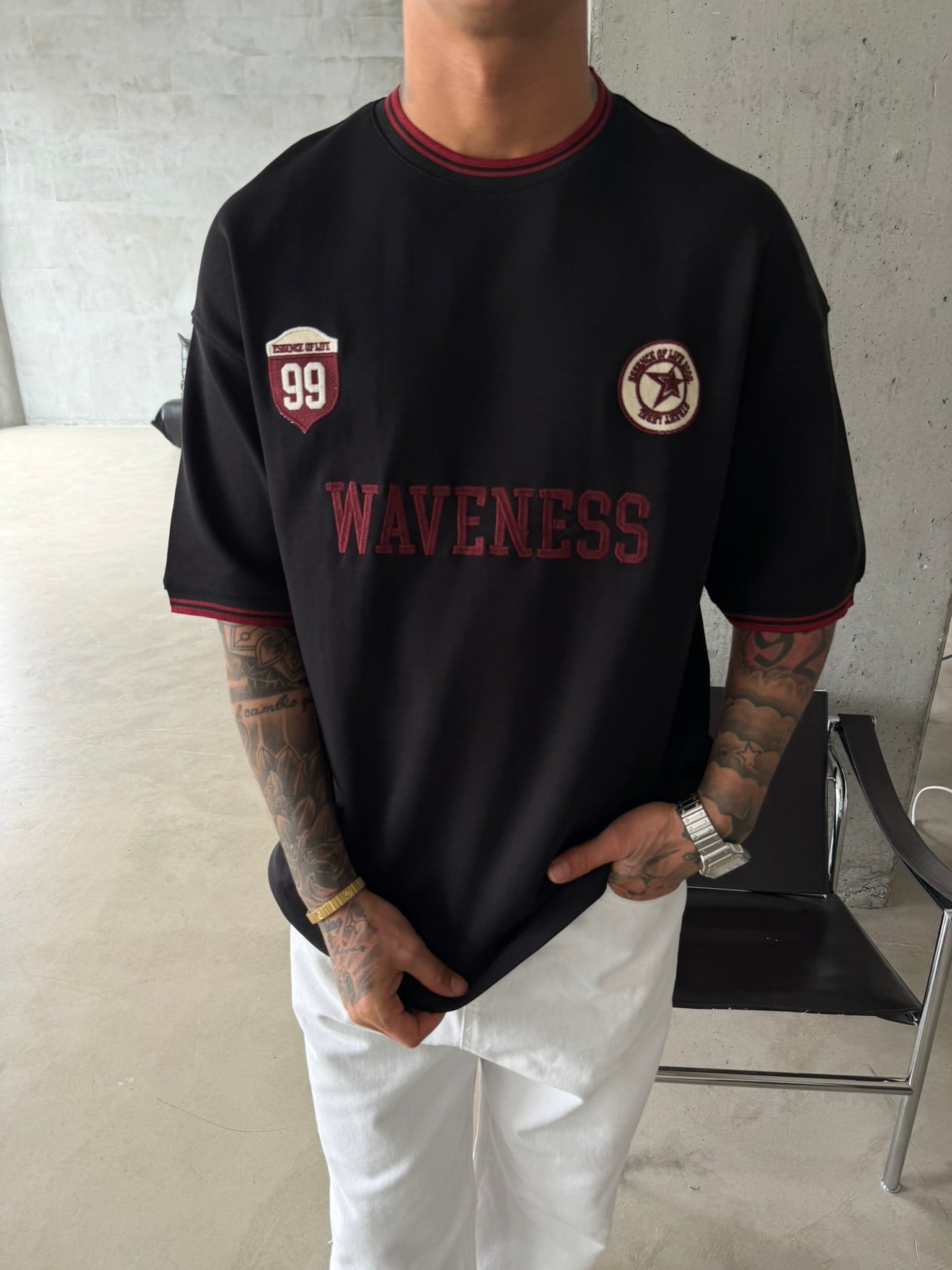 Waveness 99 Prime Basic T-Shirt - Siyah