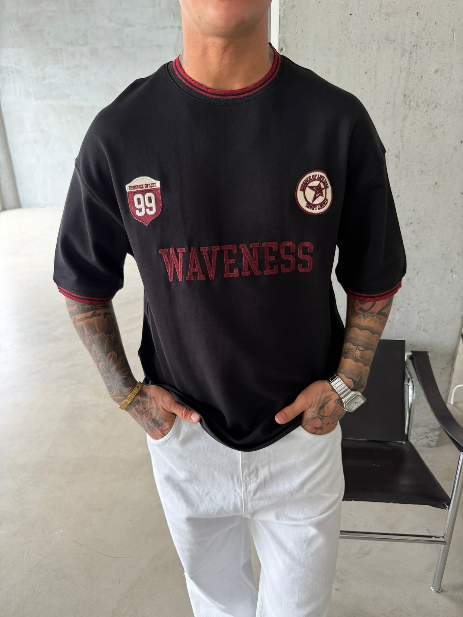 Waveness 99 Prime Basic T-Shirt - Siyah