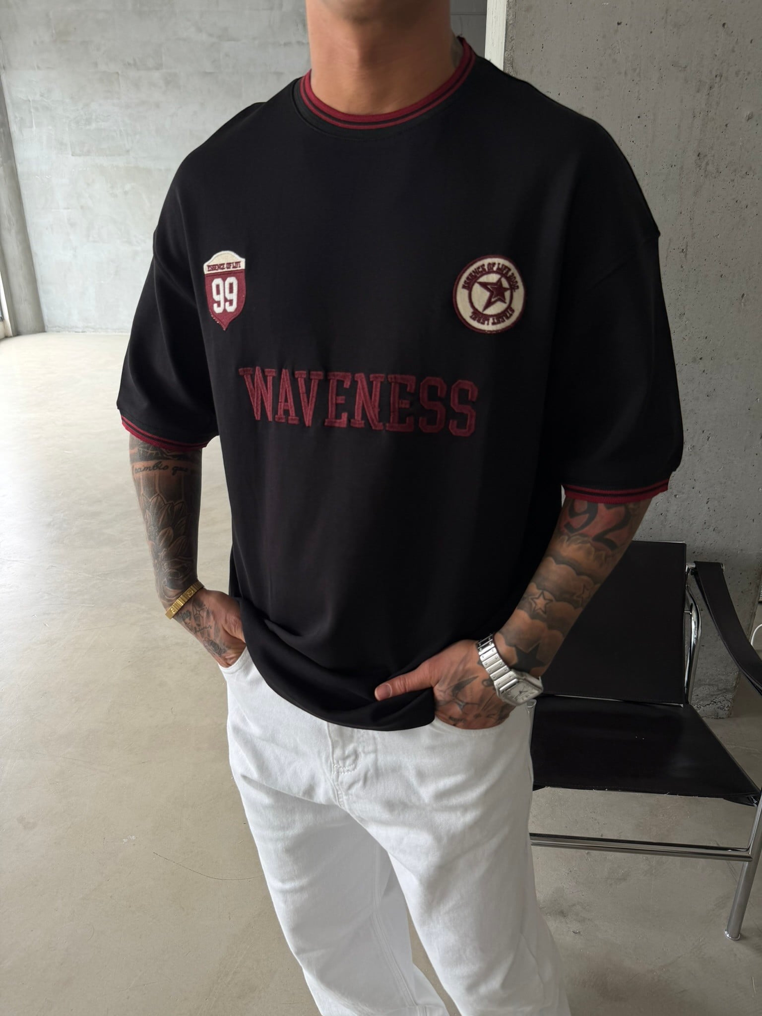 Waveness 99 Prime Basic T-Shirt - Siyah