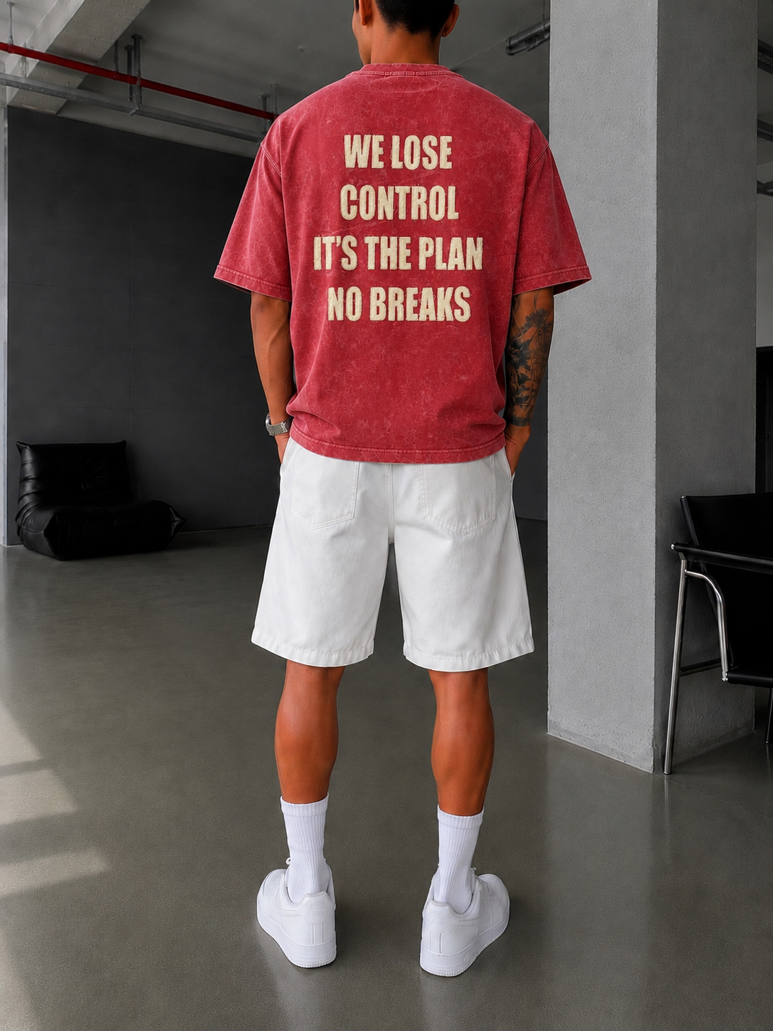 We Lose Control Pacht Detaylı T-Shirt