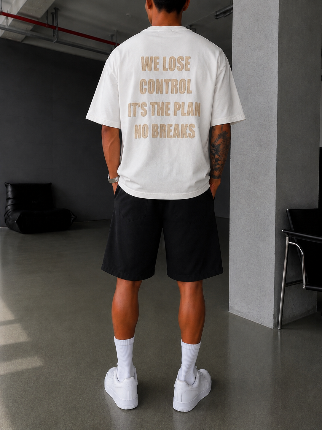 We Lose Control Pacht Detaylı T-Shirt