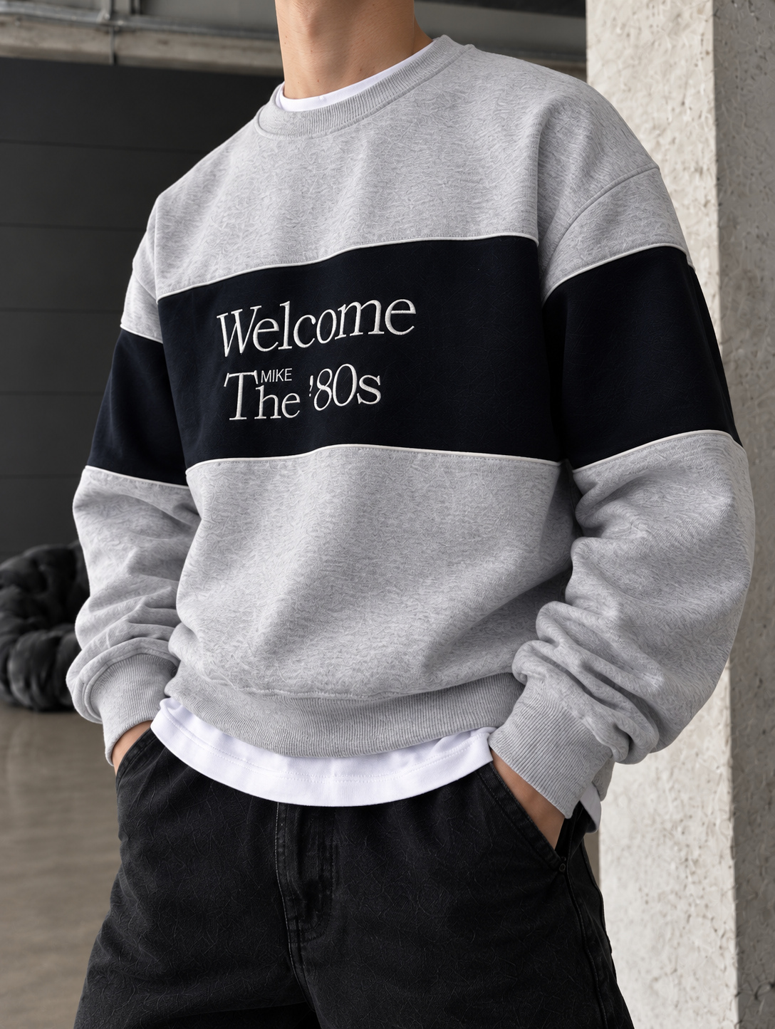 Welcome The 80s Sweat - Gri