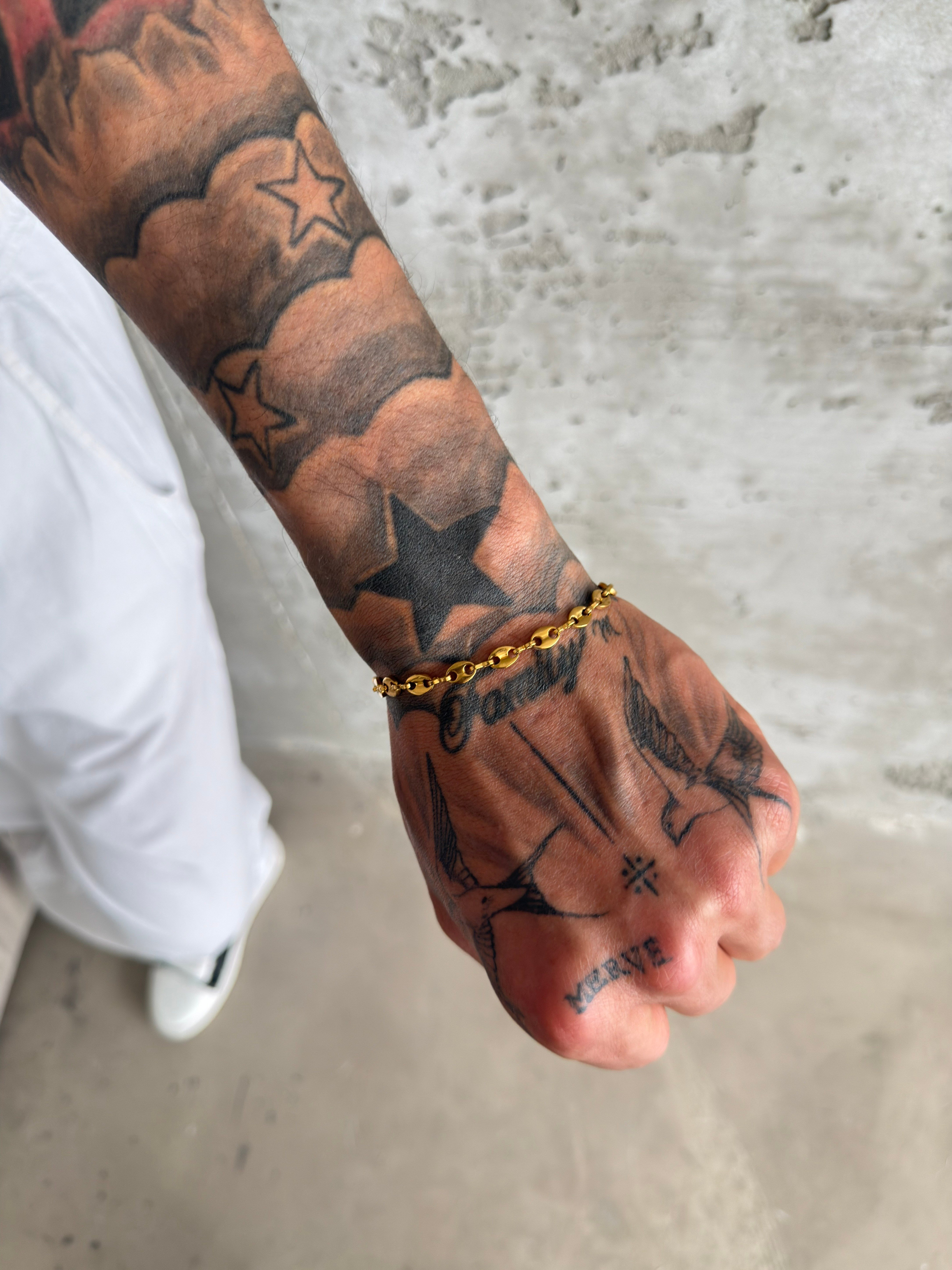 Wolf Grip Erkek Bileklik - Gold