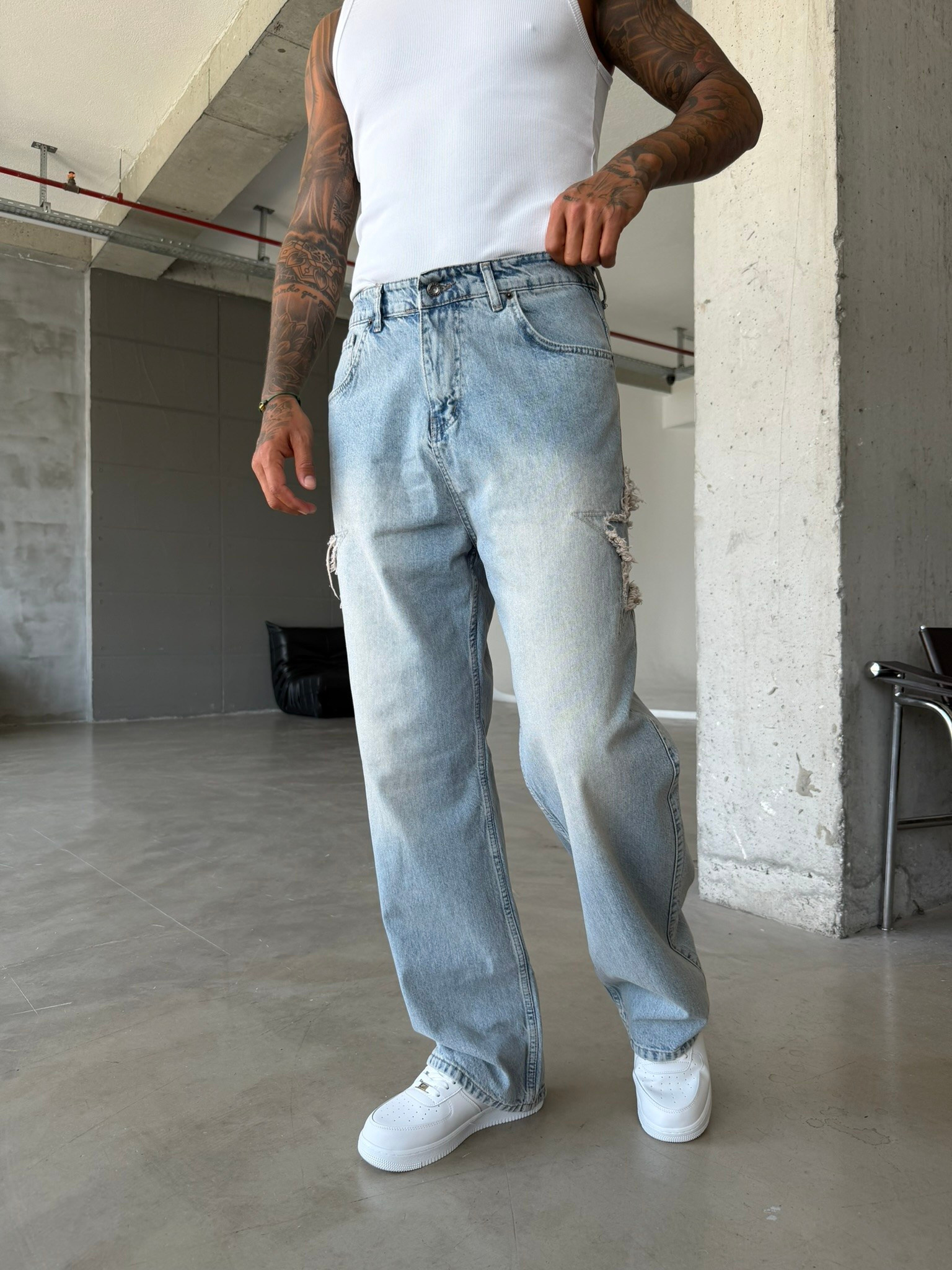 Yıldız Nakış İşleme Premium Baggy Pantolon