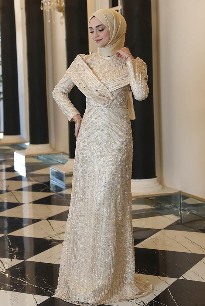 Pınar Şems Alisya Abiye Gold