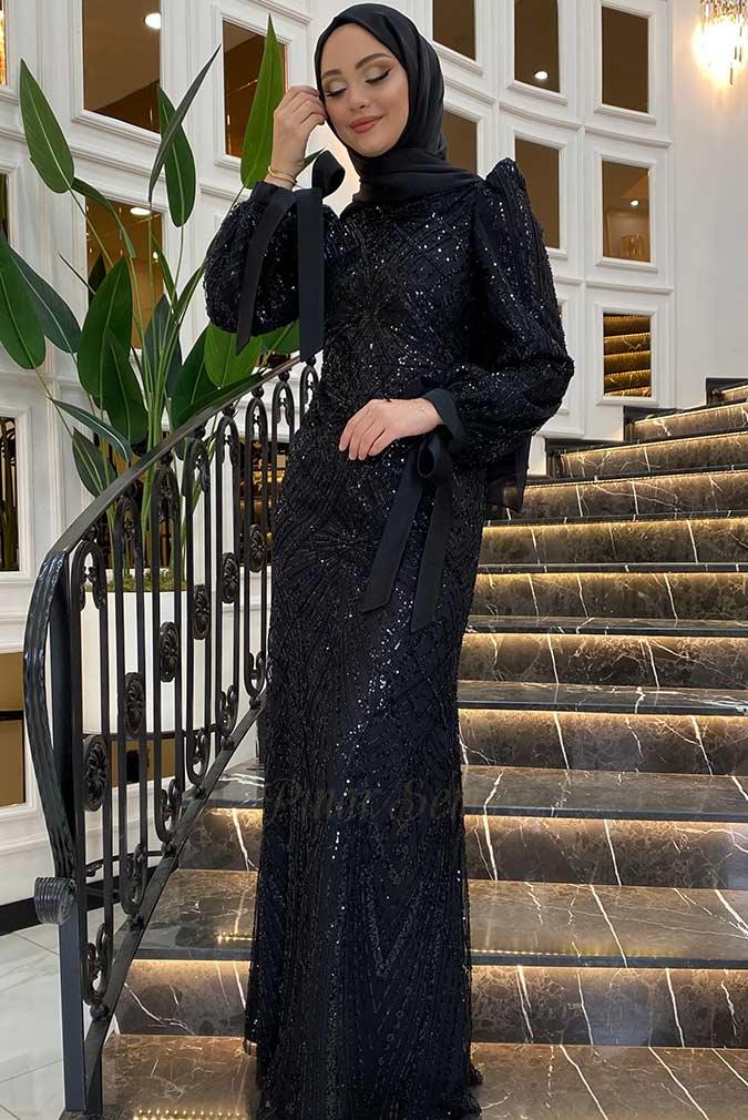 Pınar Şems Aylin Abiye Siyah