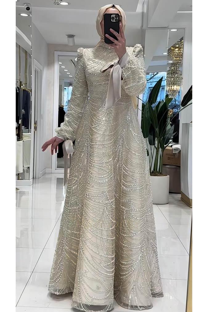 Pınar Şems Hüsna Abiye Gold