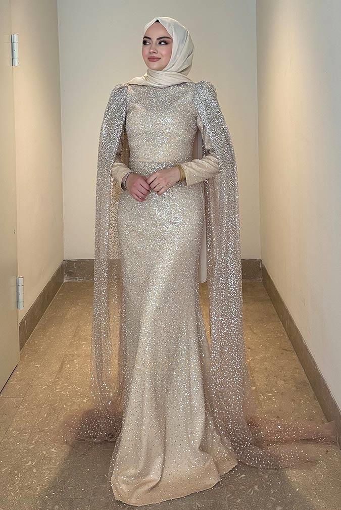 Pınar Şems Samanyolu Abiye Gold