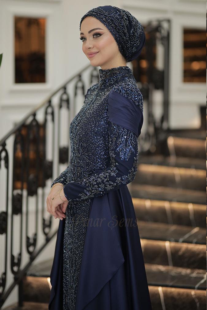 Pınar Şems Seray Abiye Lacivert