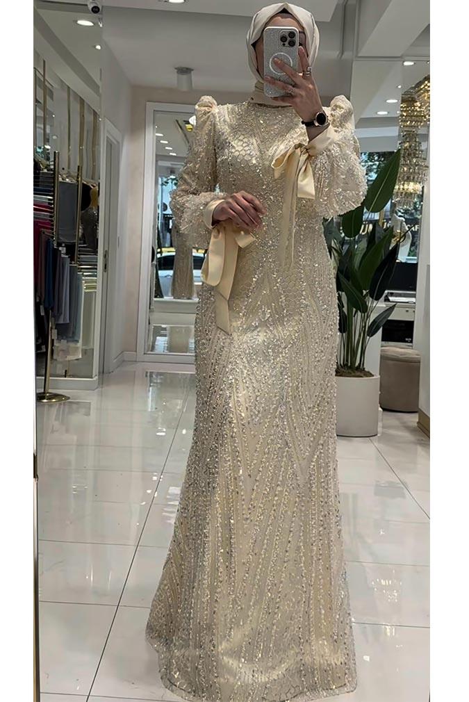 Pınar Şems Yeni Ülkü Abiye Gold