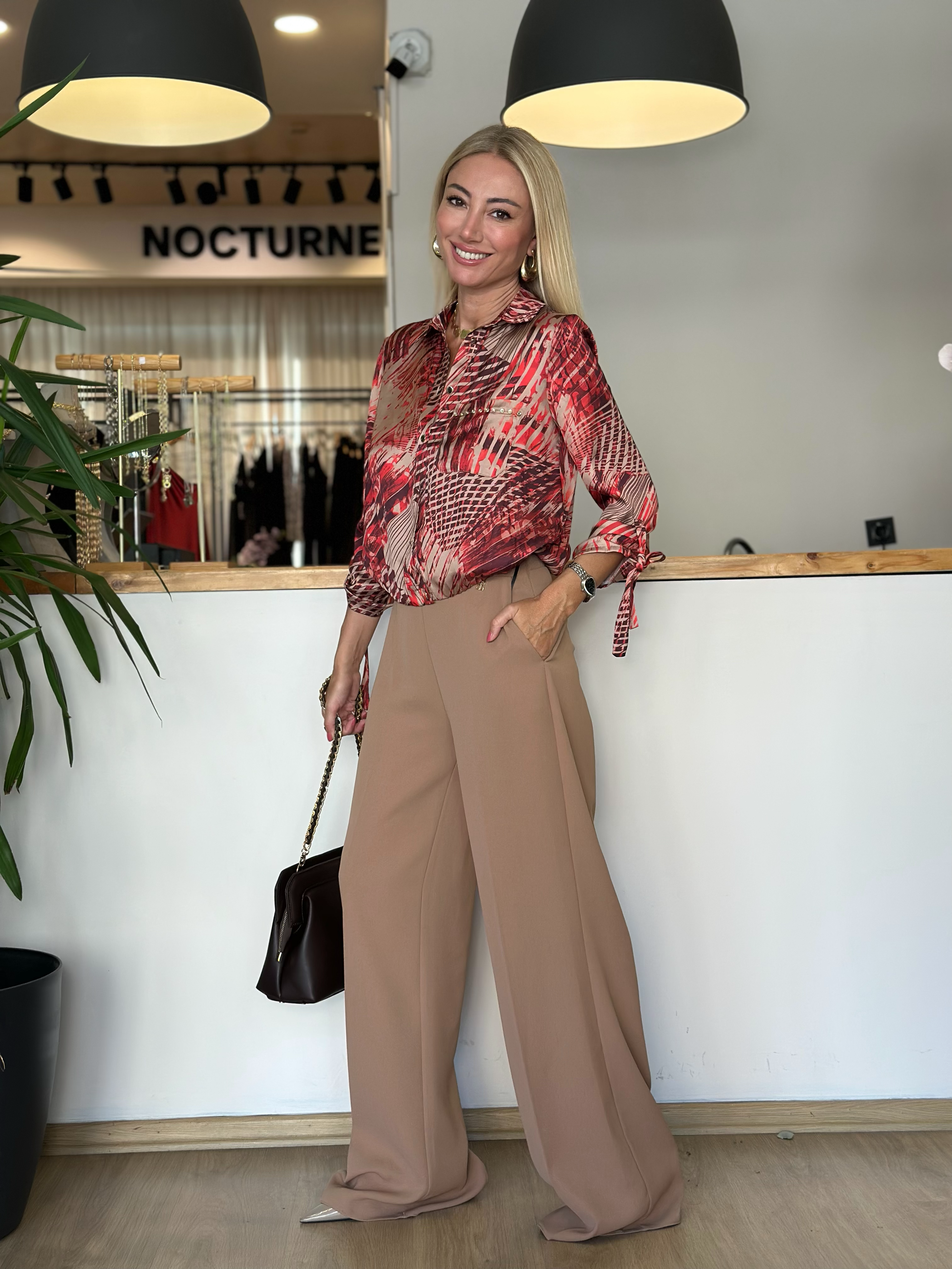 Amel Palazzo Pantolon Askı00320