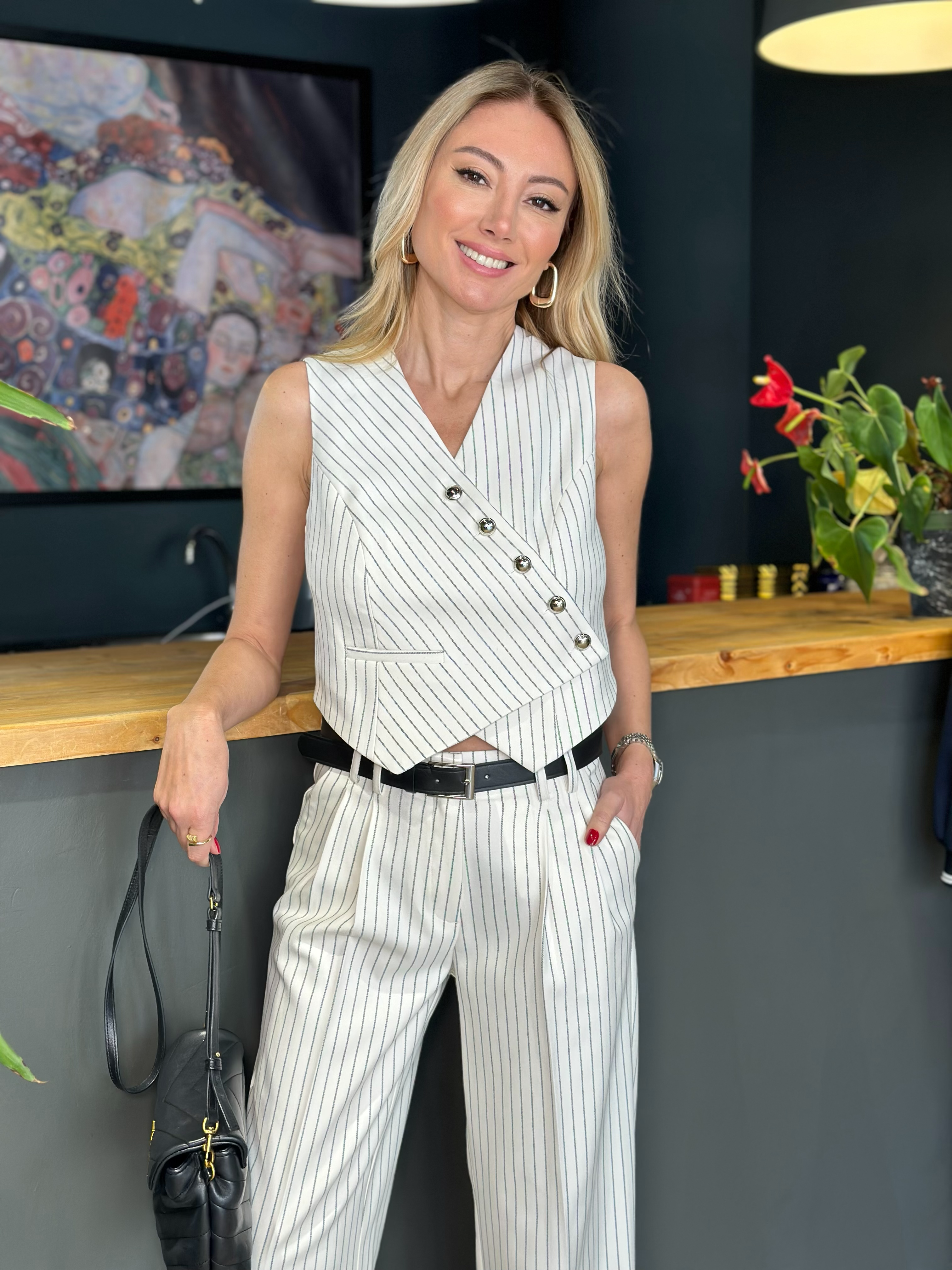 Berlin Çizgili Yelek