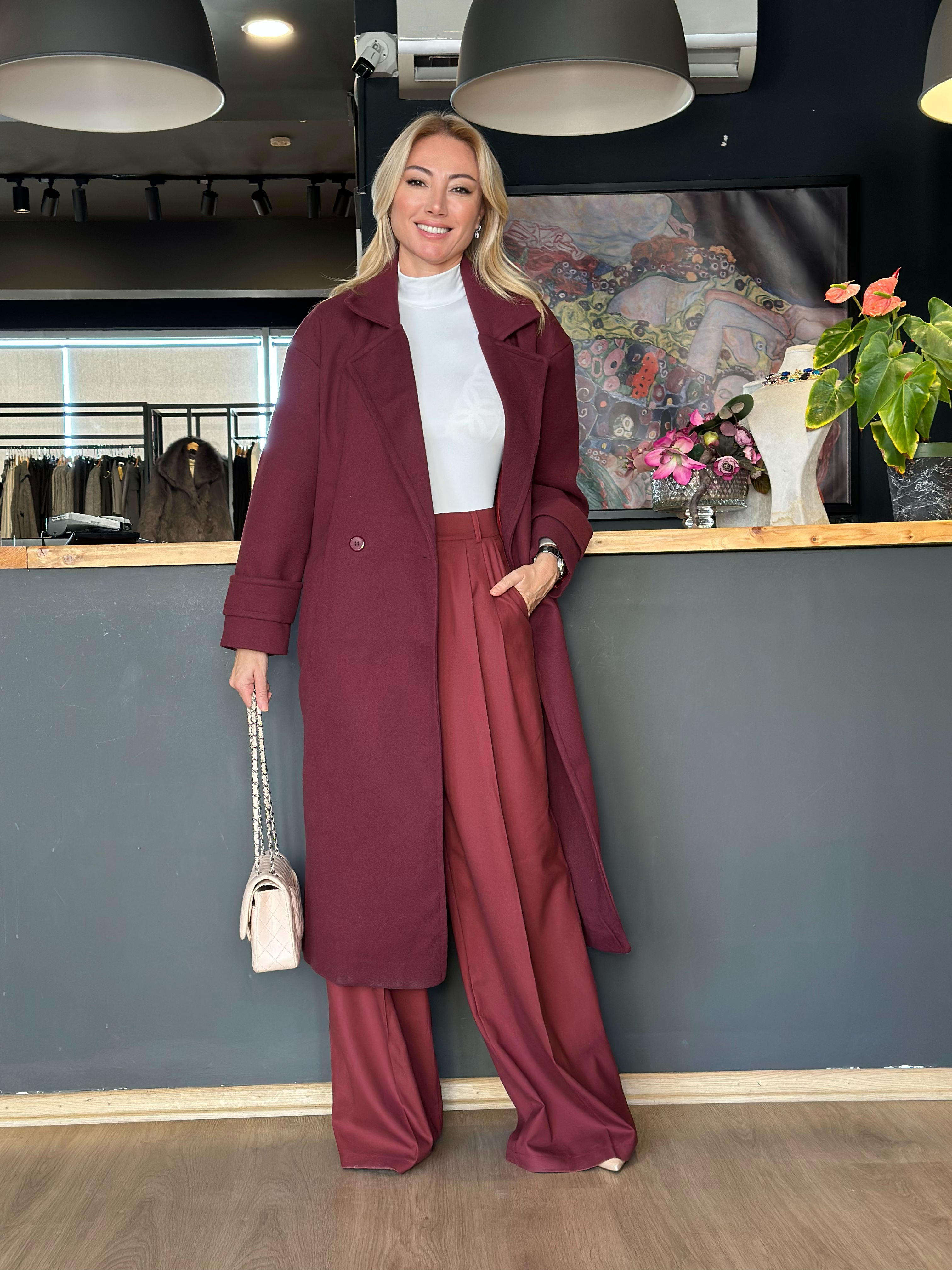 Bordo Oversize Kaban 