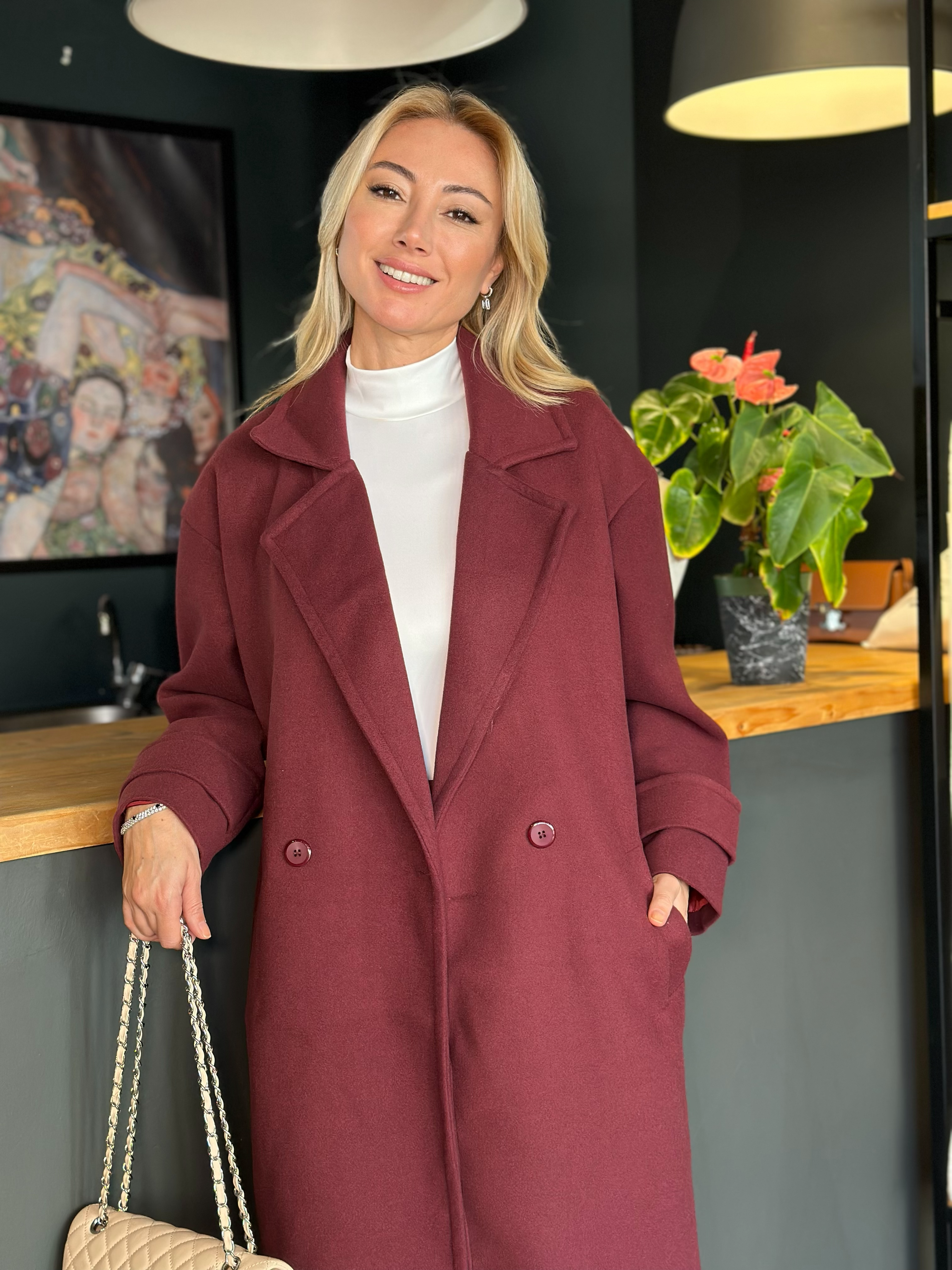 Bordo Oversize Kaban 