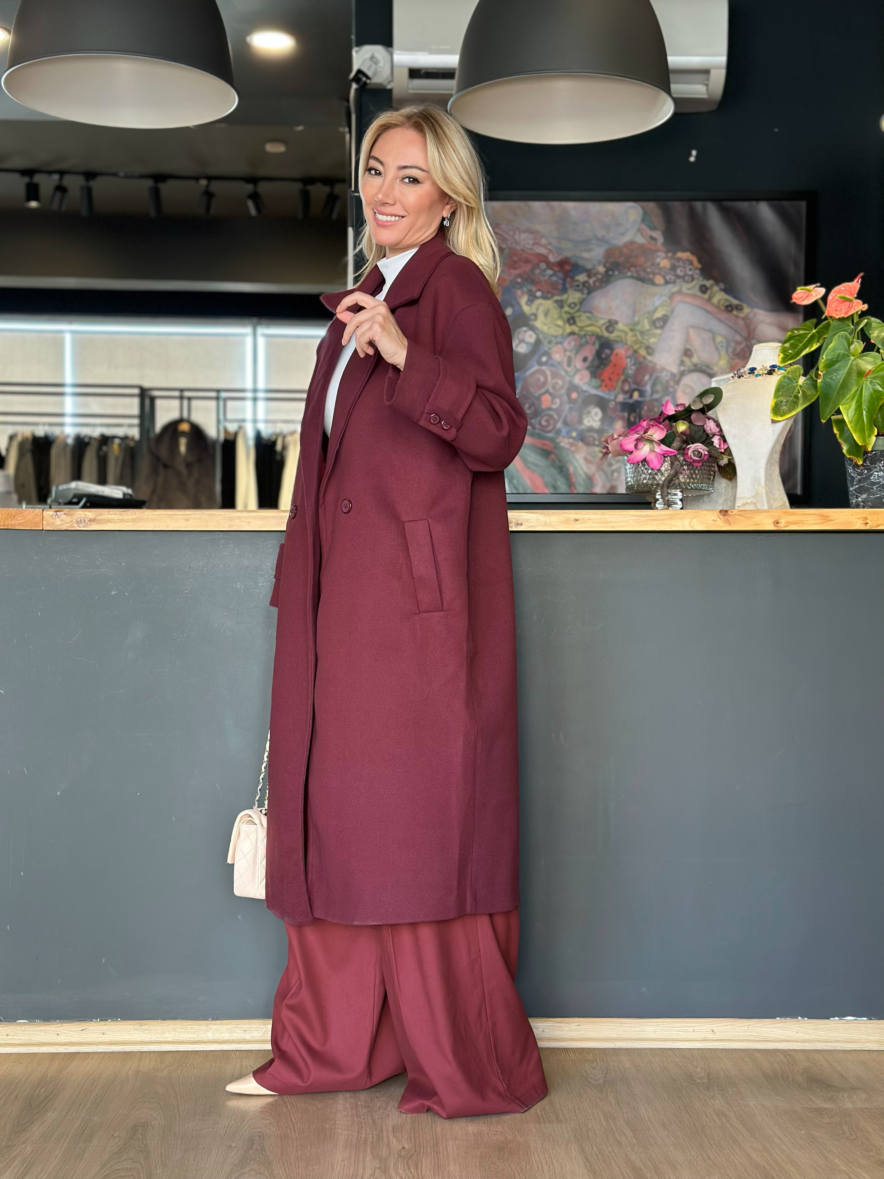 Bordo Oversize Kaban 